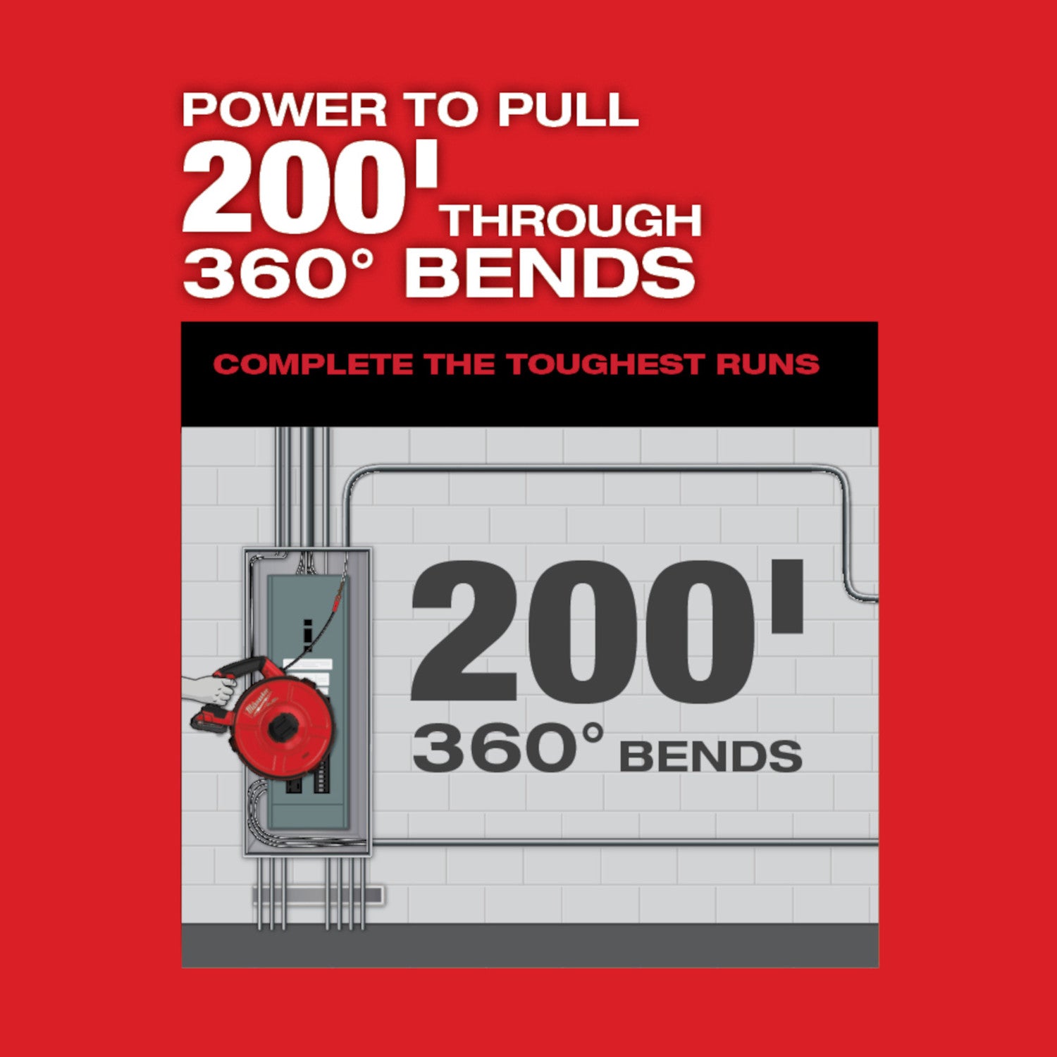 M18 FUEL ANGLER 240' x 1/8" Steel Pulling Fish Tape Replacement Cartridge