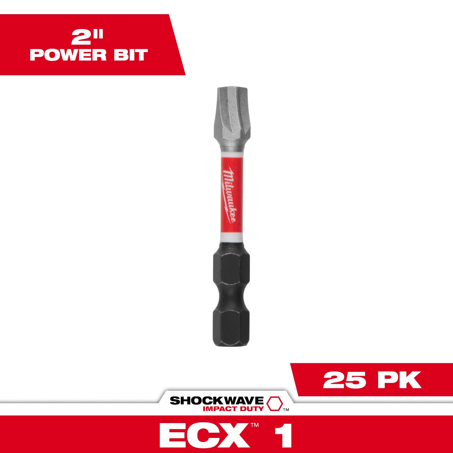 SHOCKWAVE Impact Duty 2 "ECX 1 Power Bits Bulk 25