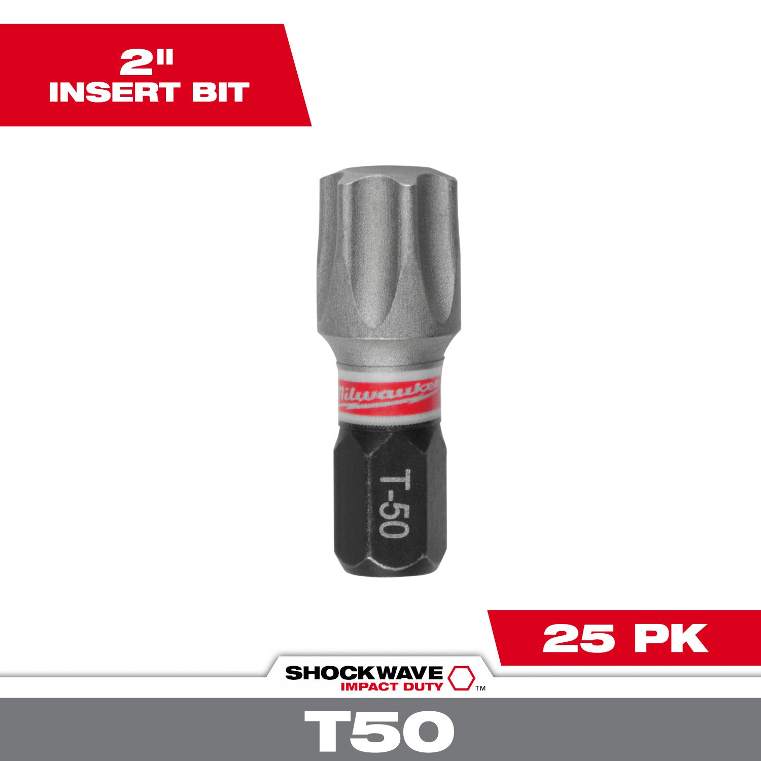 SHOCKWAVE 1" Impact TORX T50 Insert Bits (1 Pack)