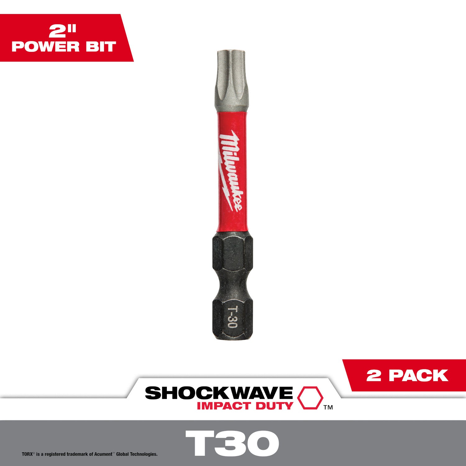 SHOCKWAVE Impact Duty 2 "TORX T30 Power Bits 2 Pack