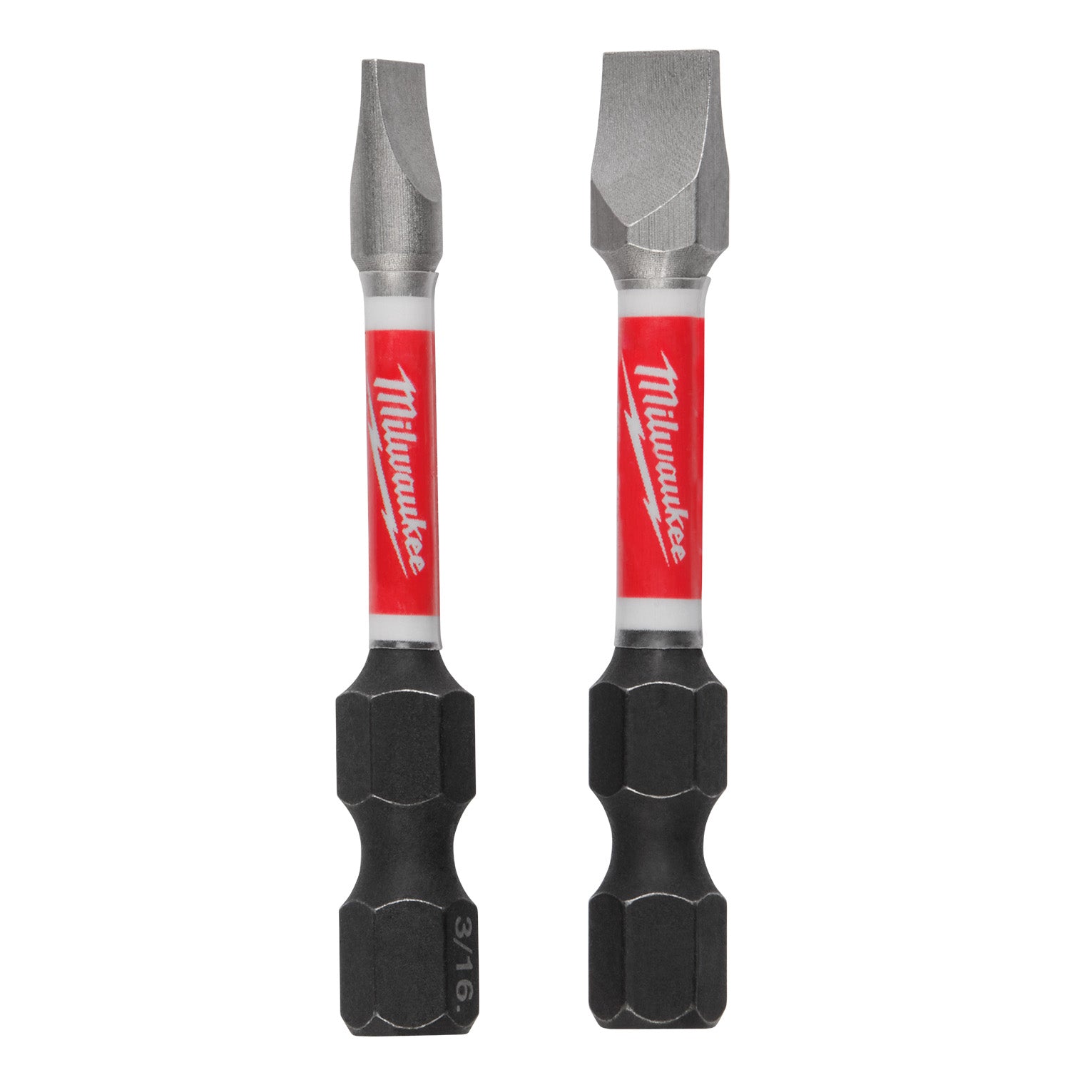 SHOCKWAVE 2" Impact Slotted 3/16" & 1/4" Power Bit 2 Pack