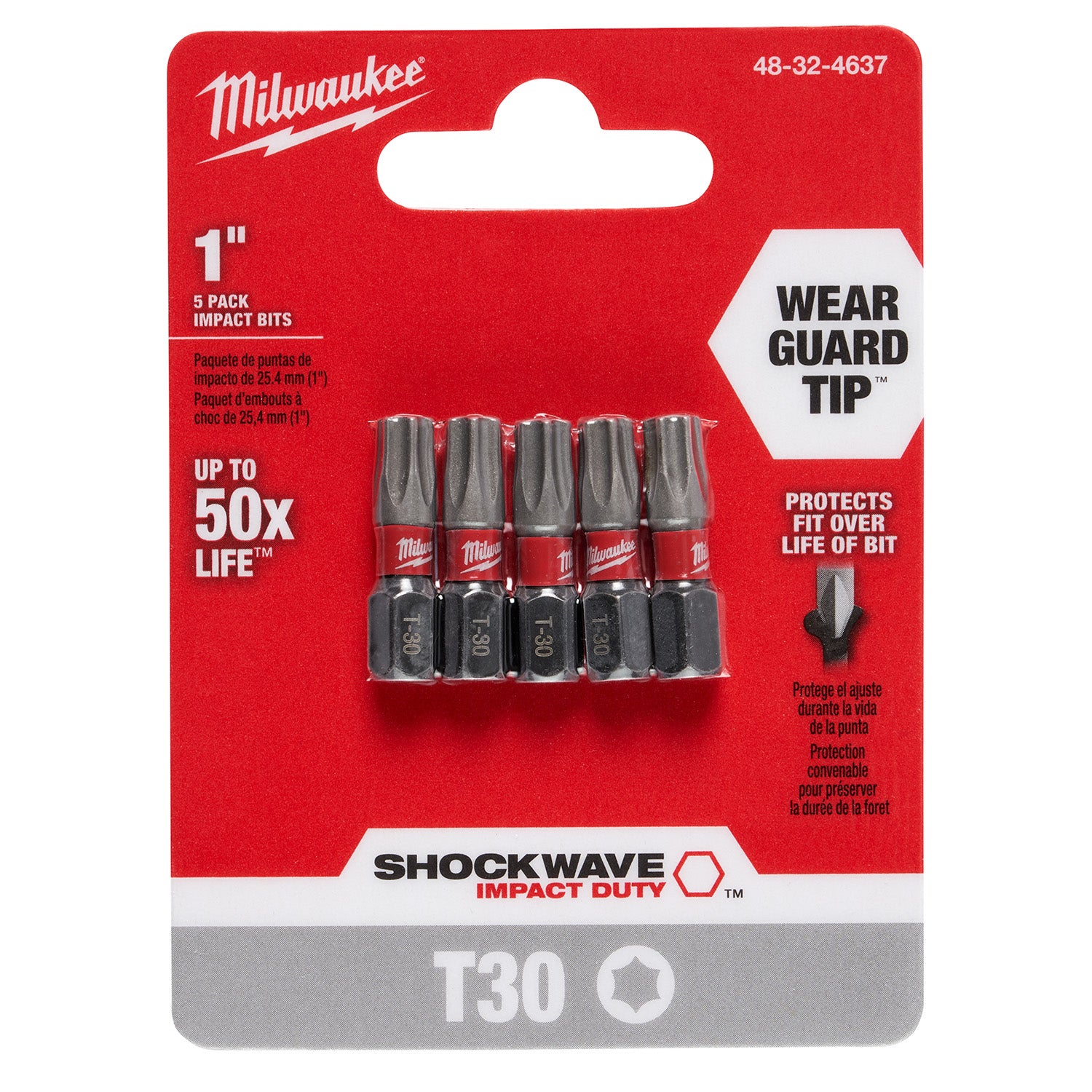 SHOCKWAVE Impact Duty 1" TORX T30 Insert Bits - 10 Pack