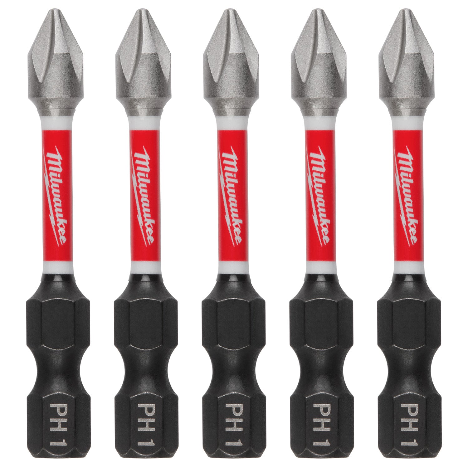 SHOCKWAVE Impact Duty 2" Phillips #1 Power Bits - 10 Pack