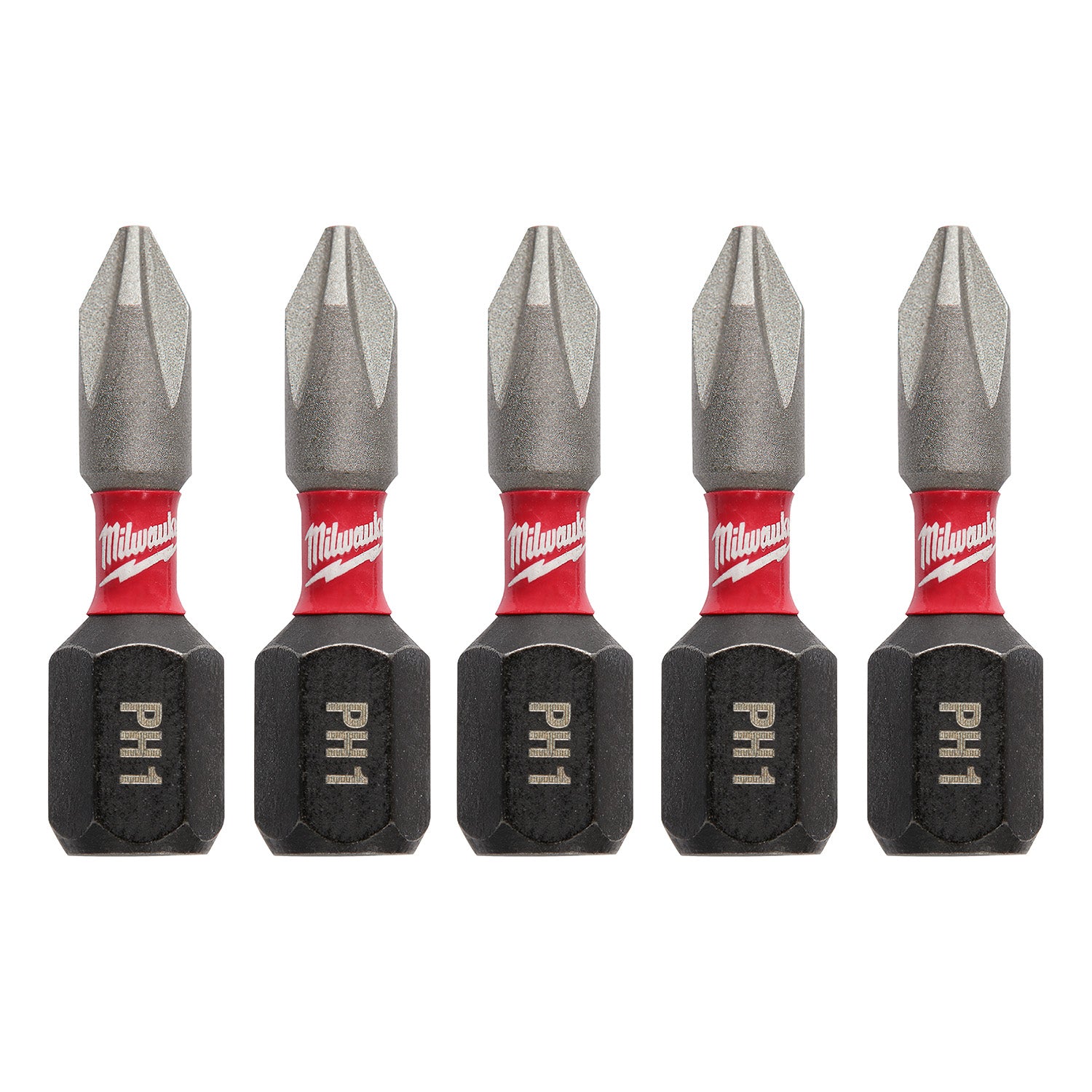 SHOCKWAVE Impact Duty 1" Phillips #1 Insert Bits - 1 Pack