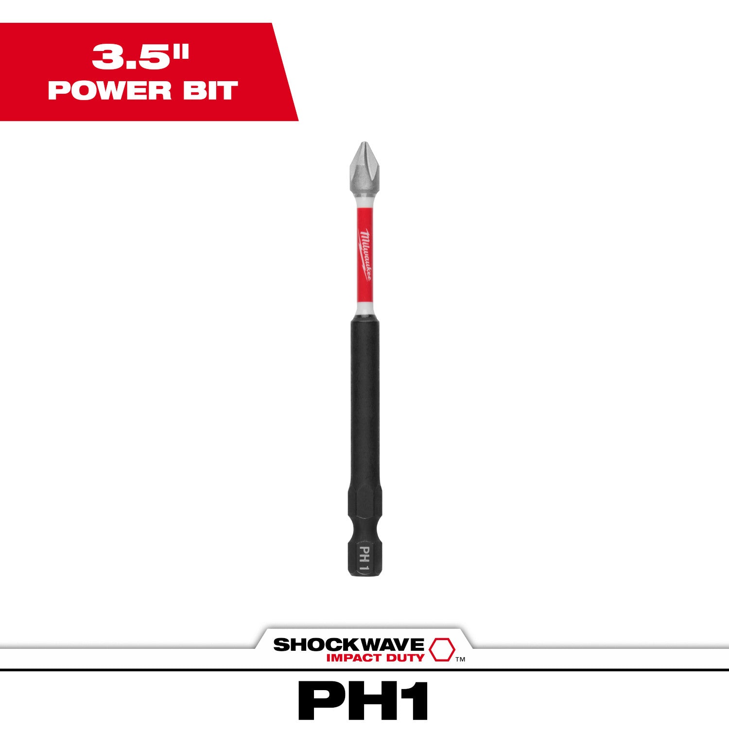 SHOCKWAVE 3-1/2" Impact Phillips #1 Power Bit