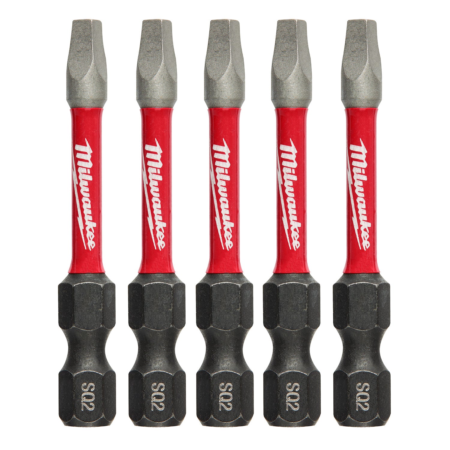 SHOCKWAVE Impact Duty 2" Square Recess #2 Power Bits - 10 Pack