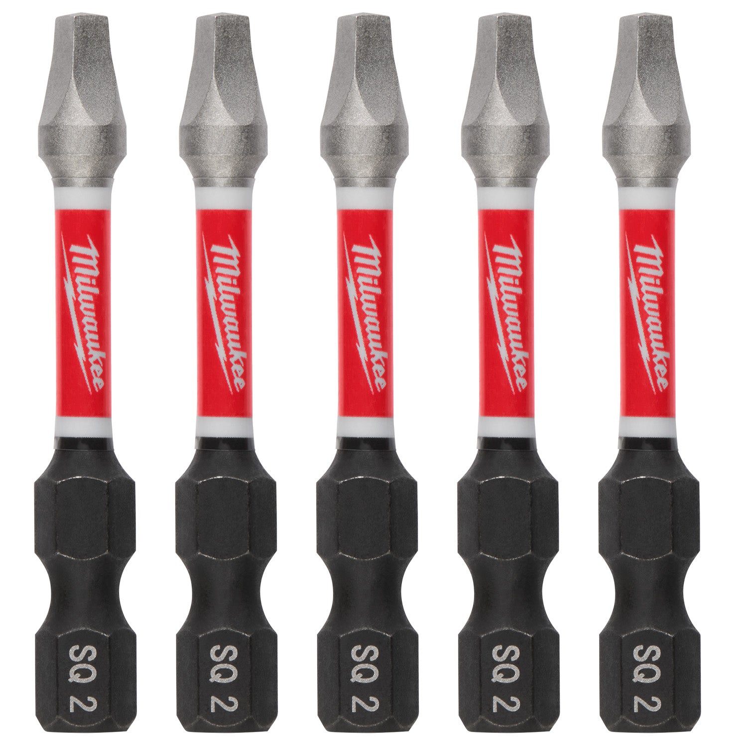 SHOCKWAVE Impact Duty 2" Square Recess #2 Power Bits - 10 Pack