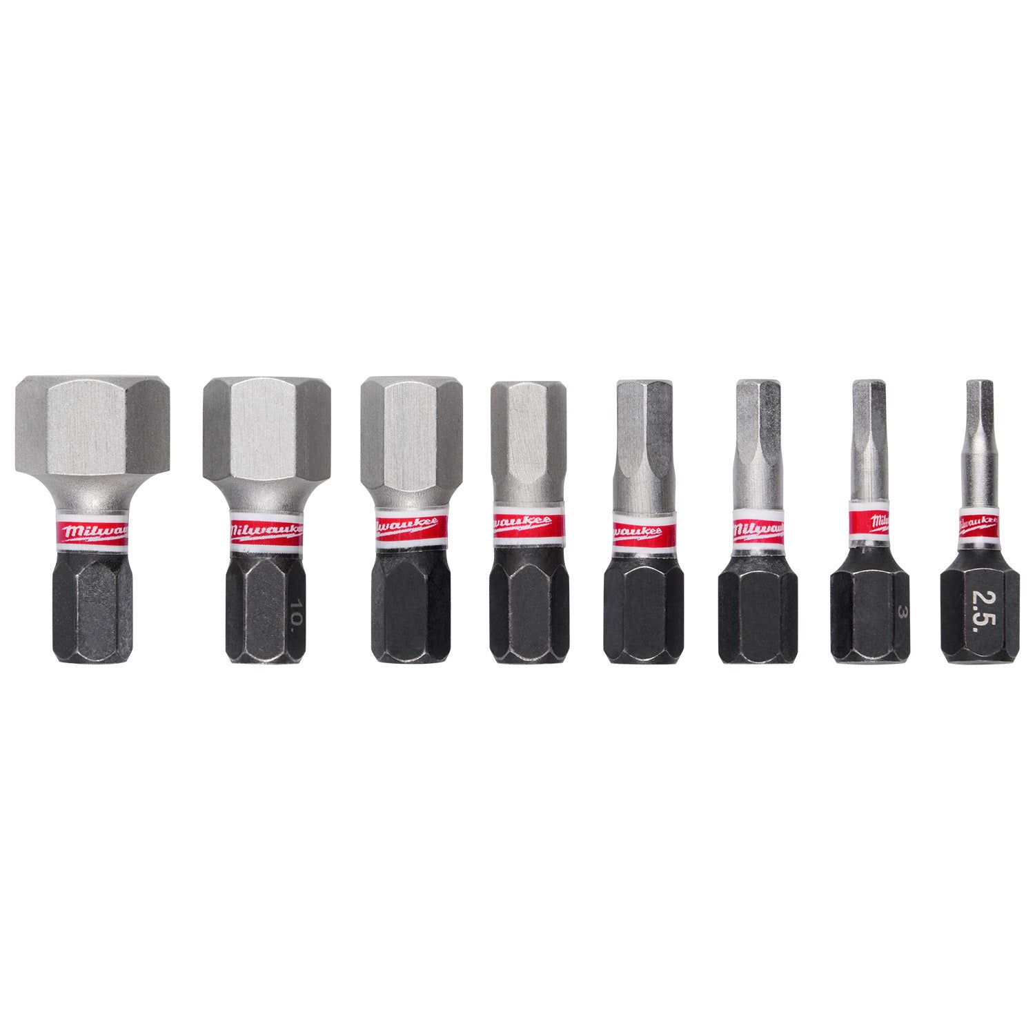 SHOCKWAVE 1" METRIC HEX Impact Duty Bit Set 8pc