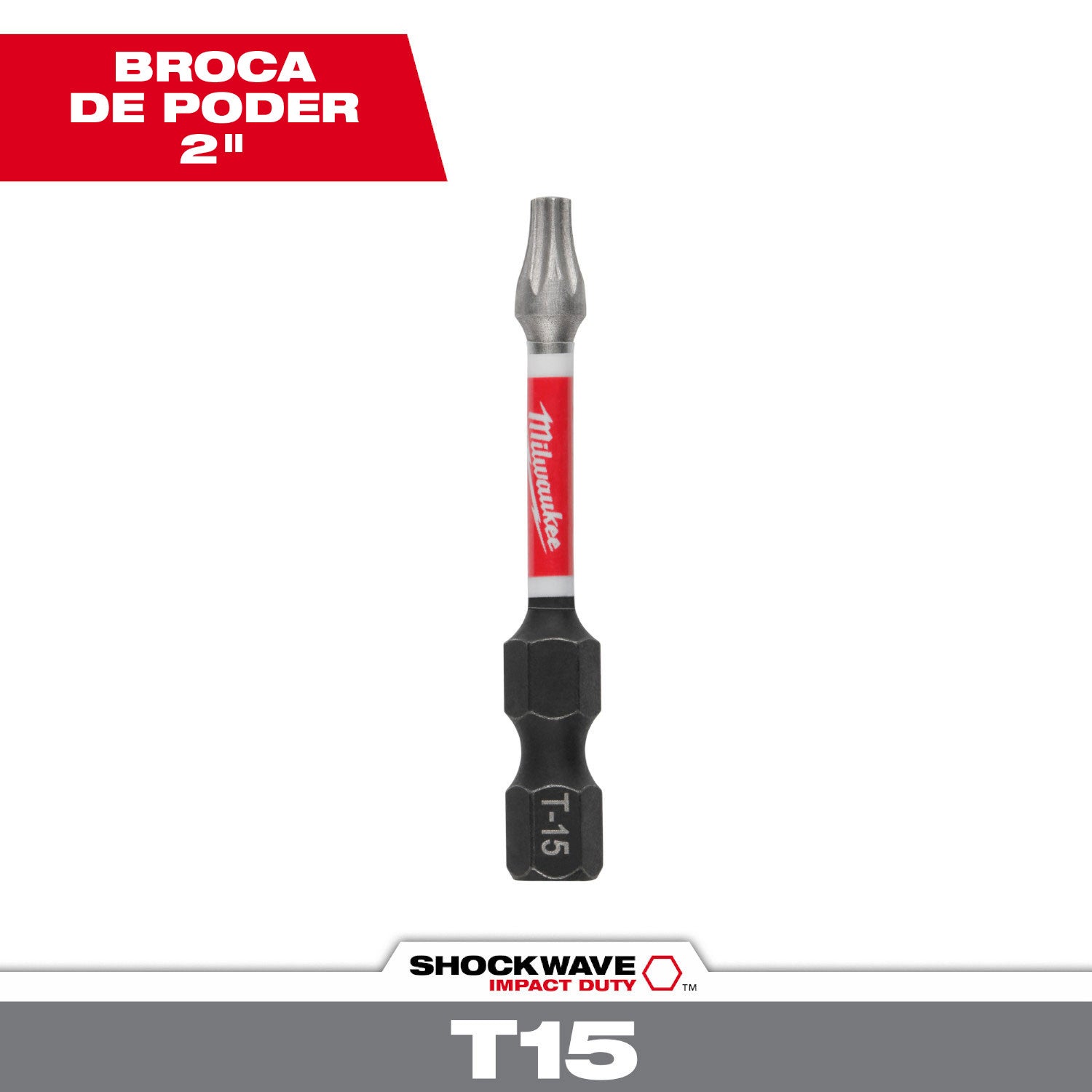SHOCKWAVE Impact Duty 2" Square Recess #3 Power Bit