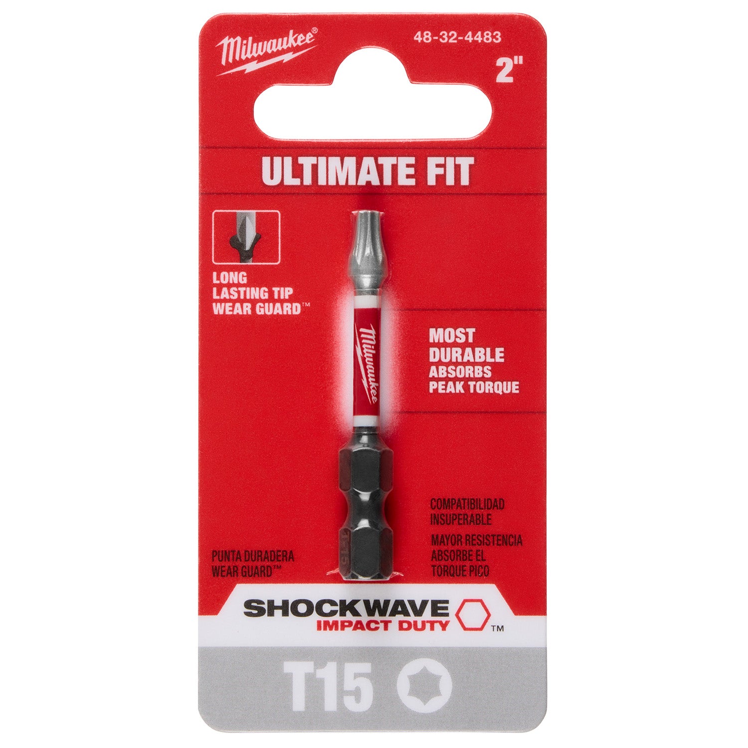 SHOCKWAVE Impact Duty 2" Square Recess #3 Power Bit