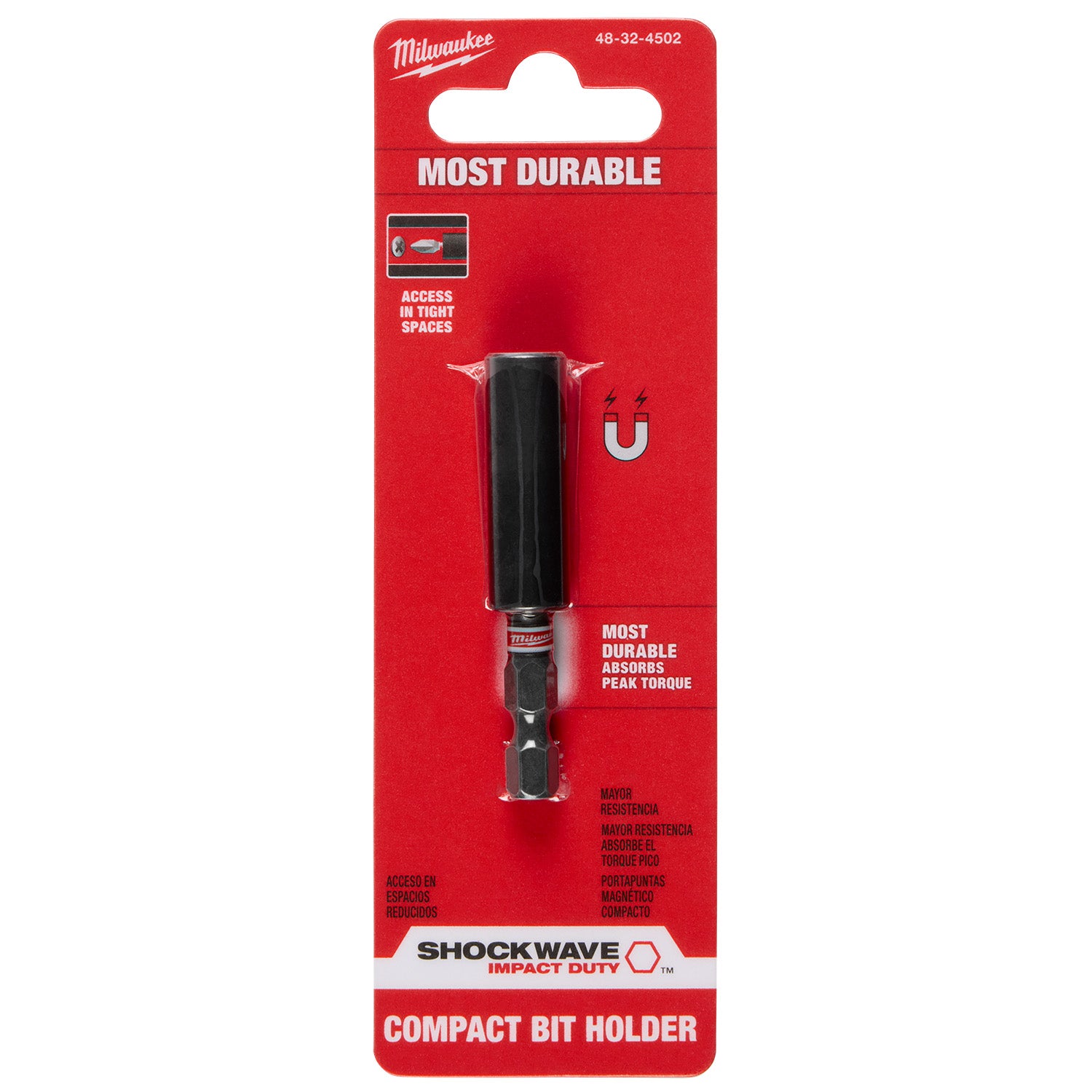 SHOCKWAVE Compact Impact Duty Magnetic Bit Holder (Porte-embout magnétique)
