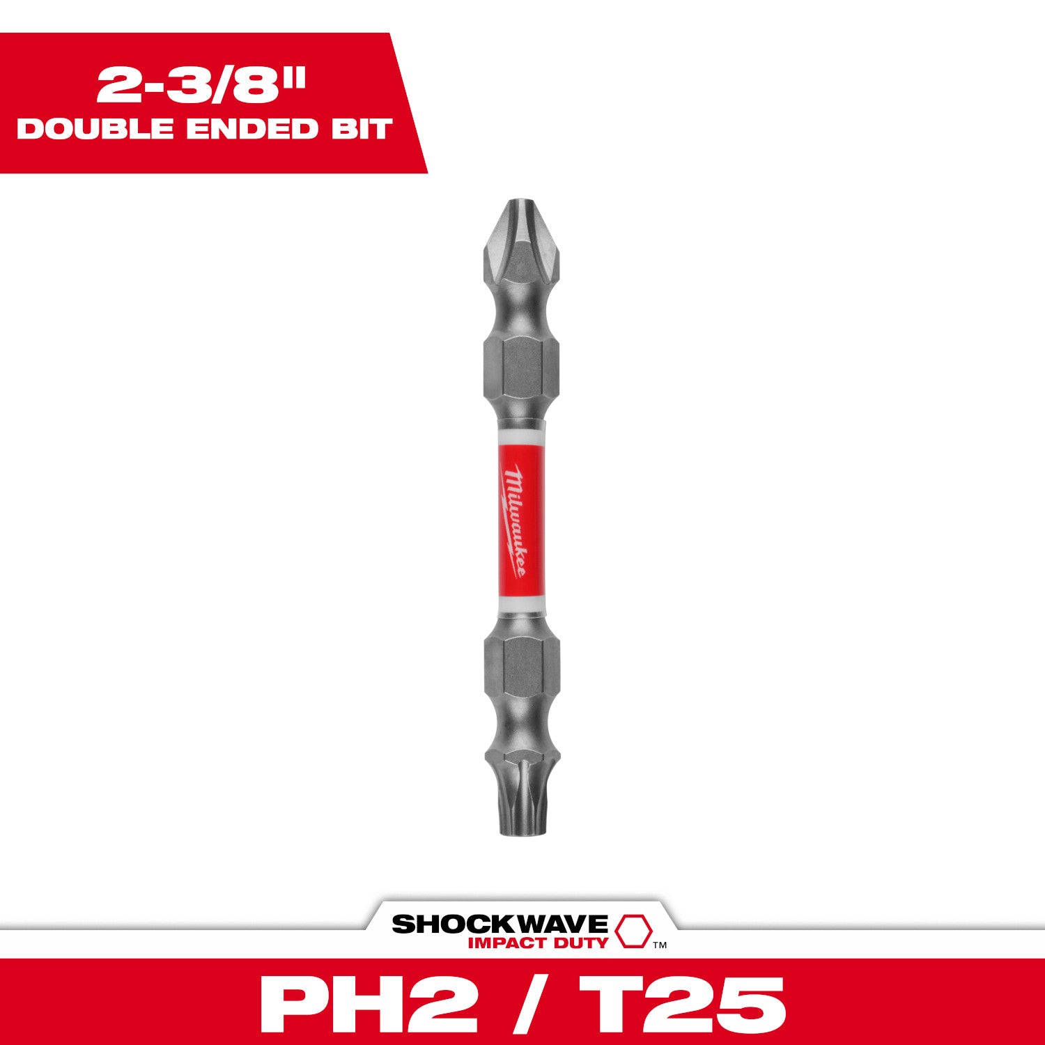 SHOCKWAVE PH2/SL #10 Impact Duty Double Ended Bit