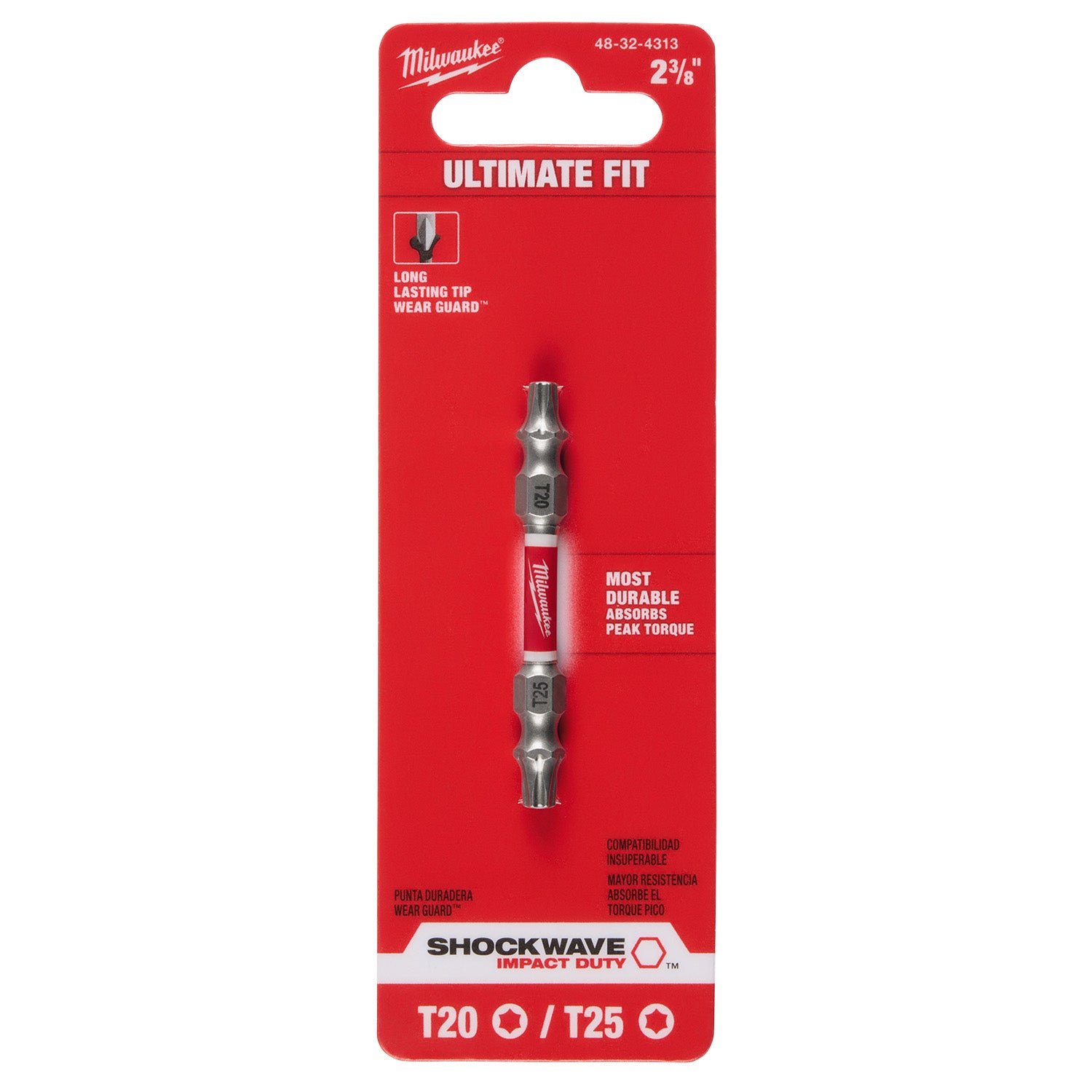 SHOCKWAVE PH2/SQ2 Impact Duty Double Ended Bit