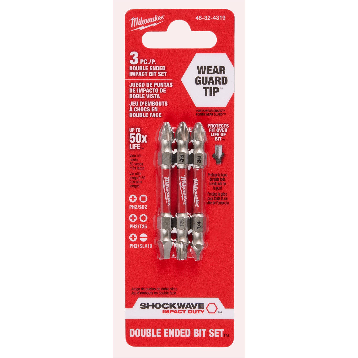 SHOCKWAVE PH2/T25 Impact Duty Double Ended Bit