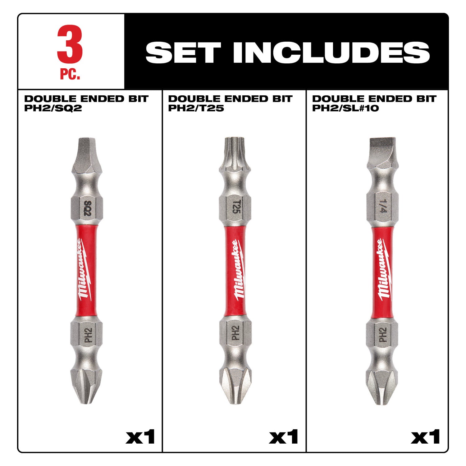 SHOCKWAVE PH2/T25 Impact Duty Double Ended Bit