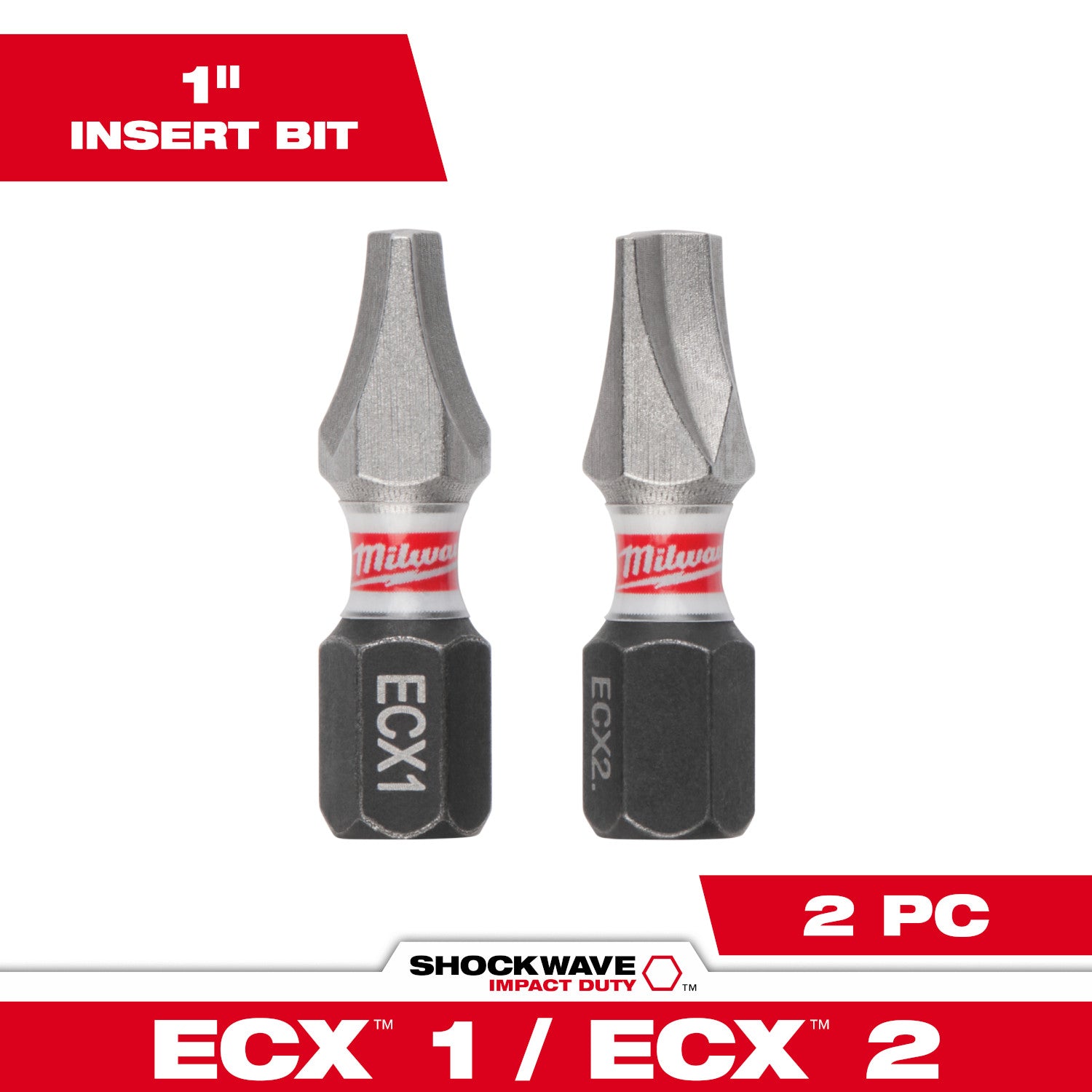 SHOCKWAVE Impact Duty 1" TORX T25 Insert Bits 2 Pack