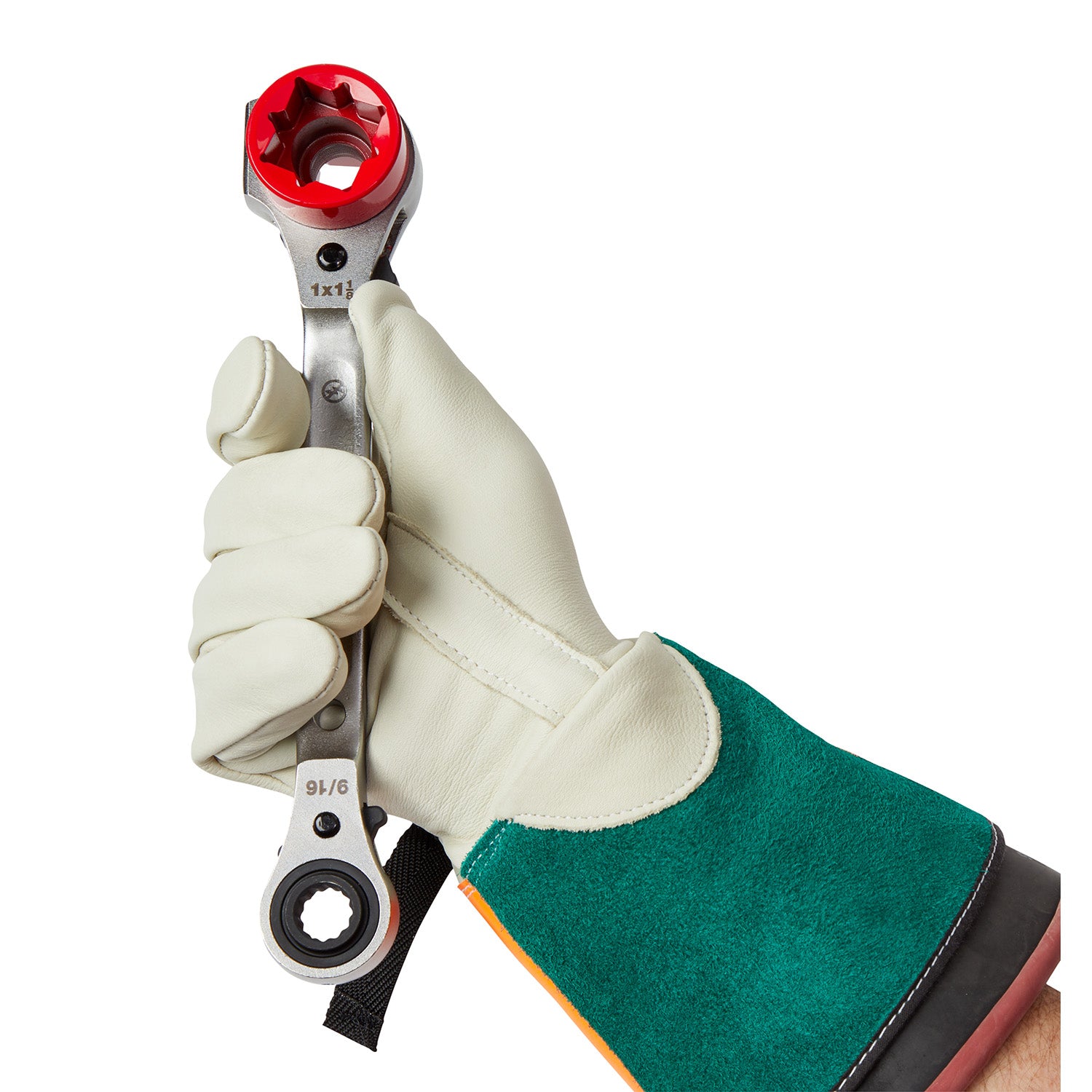 Clé à cliquet 5in1 pour monteur de ligne