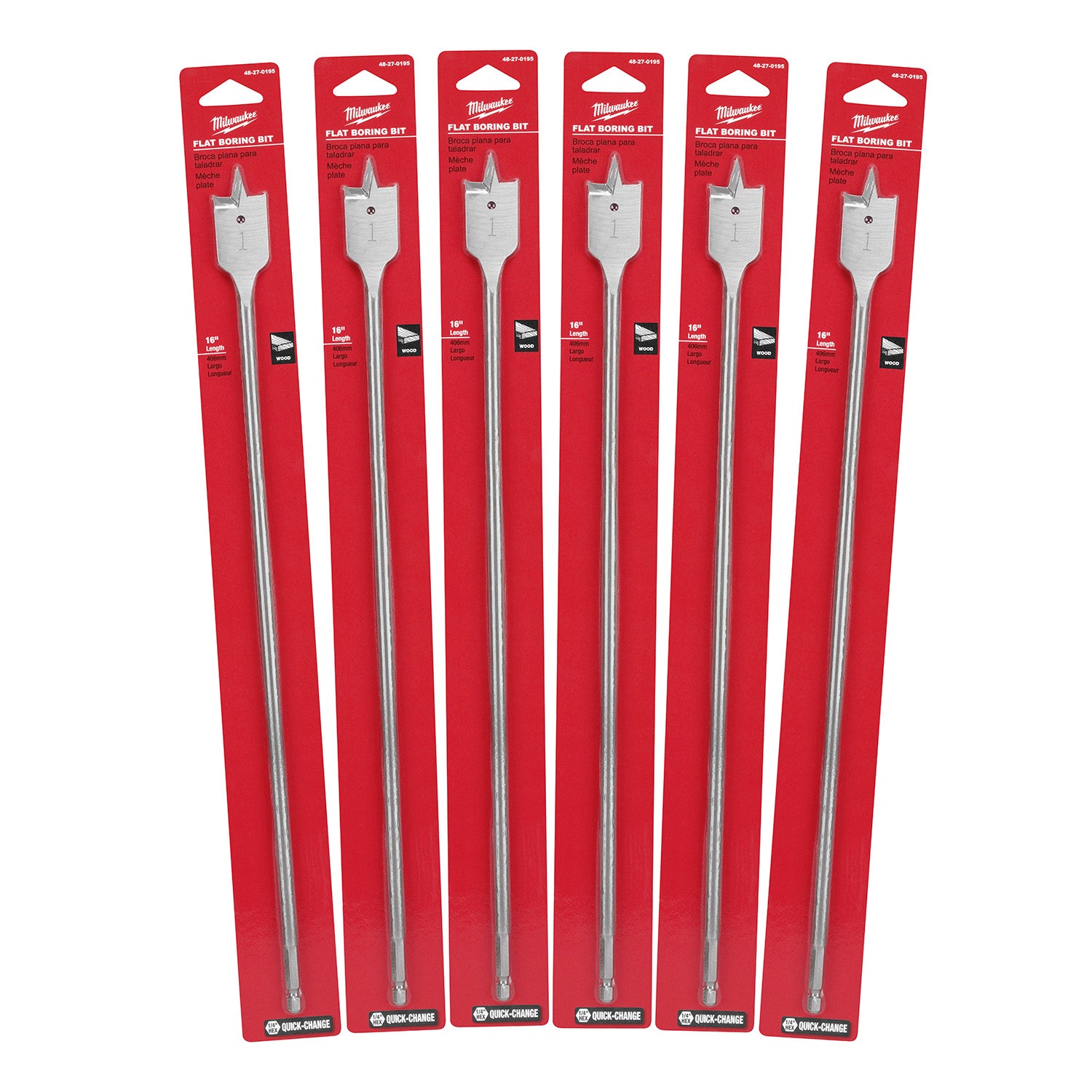 Foret plat de 1" x 16