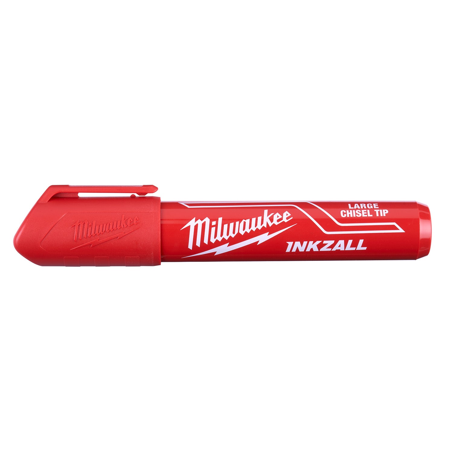 INKZALL (12) Large Chisel Tip Red Marker