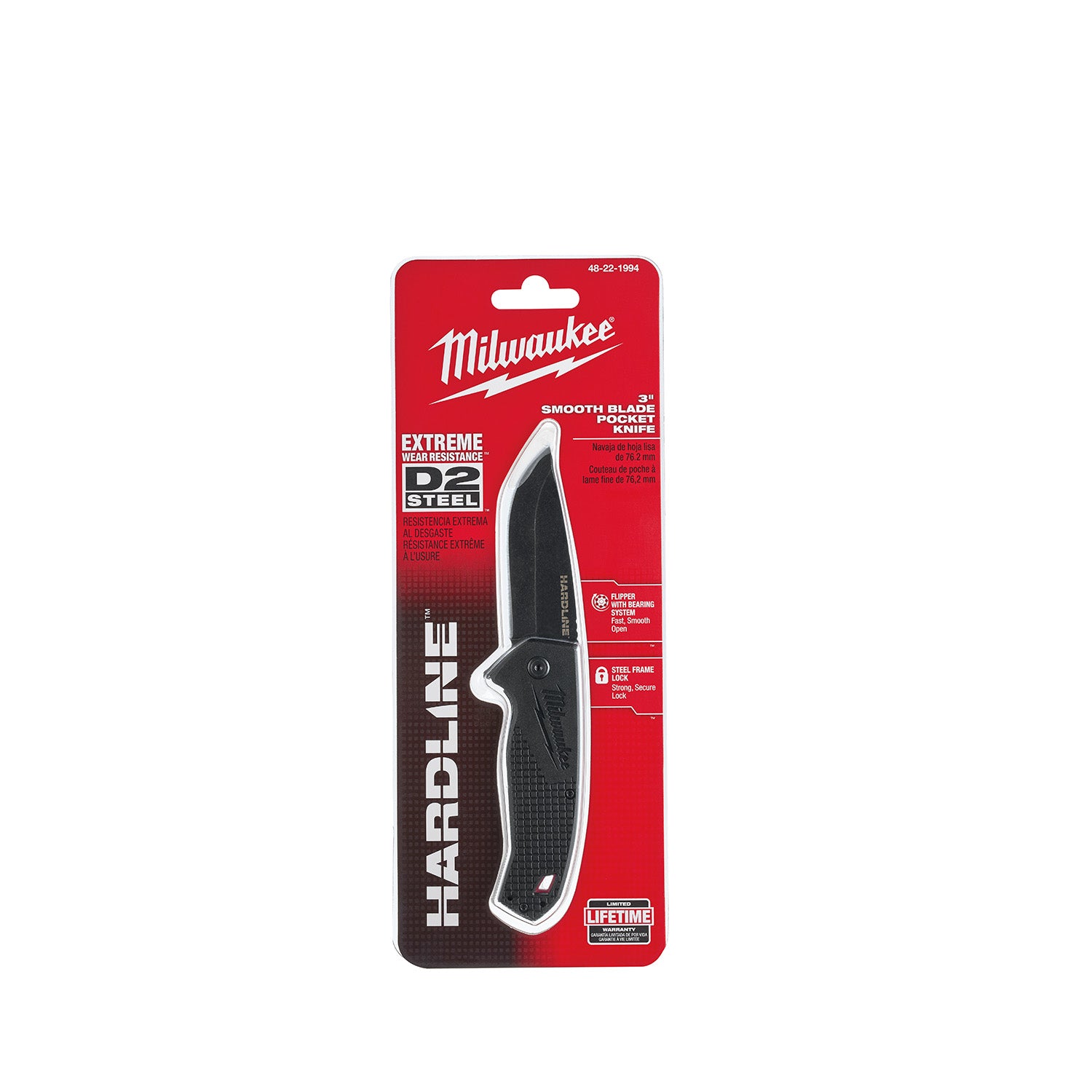 3” HARDLINE Smooth Blade Pocket Knife