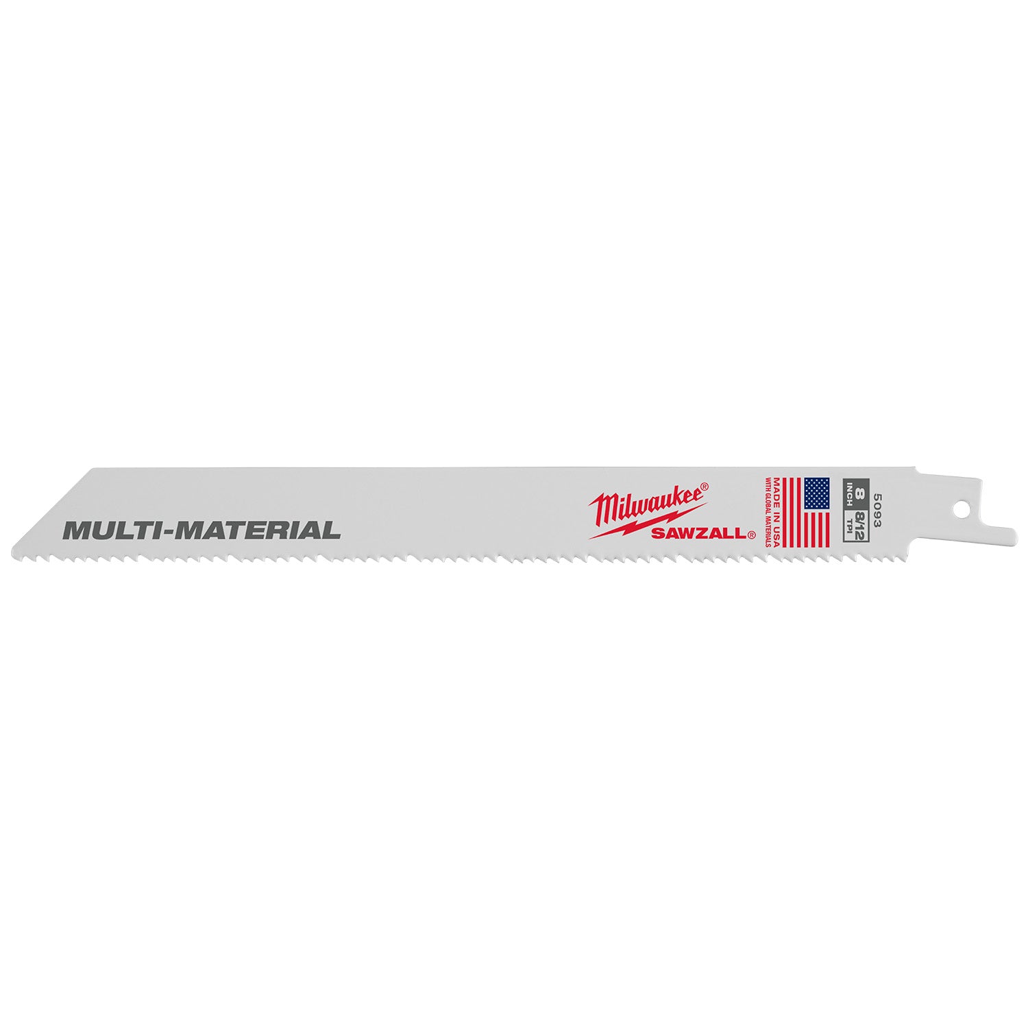Lame SAWZALL 8" 8/12 TPI pour multi-matériaux (25 PK)