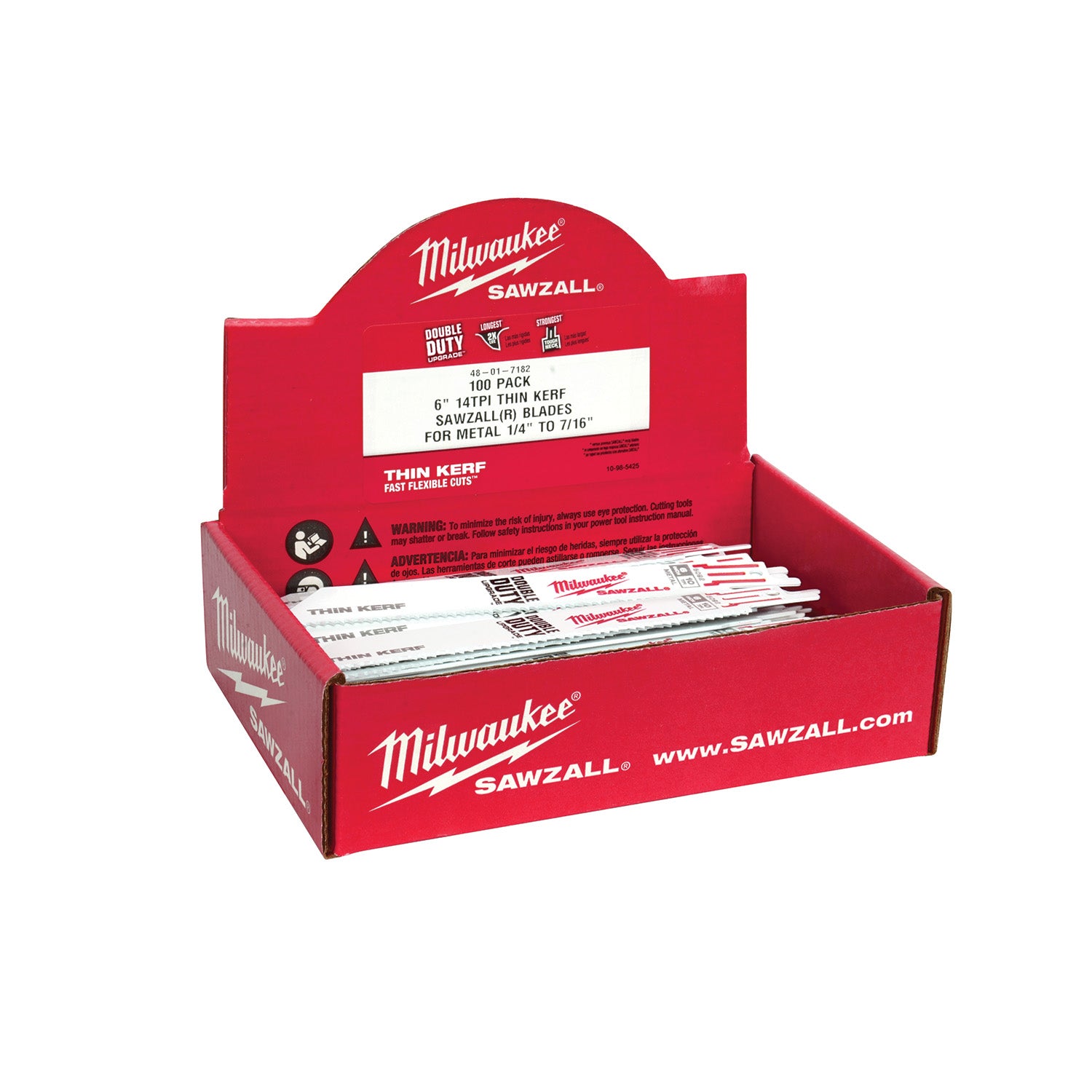 Lame SAWZALL 6" 24 TPI pour métal fin Vrac 25