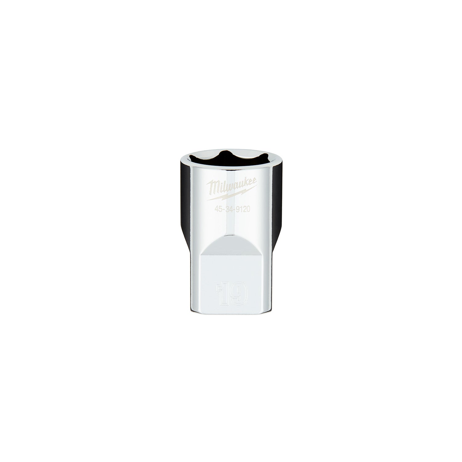 1/2" Drive 19MM Metric 6-Point Socket with FOUR FLAT Sides