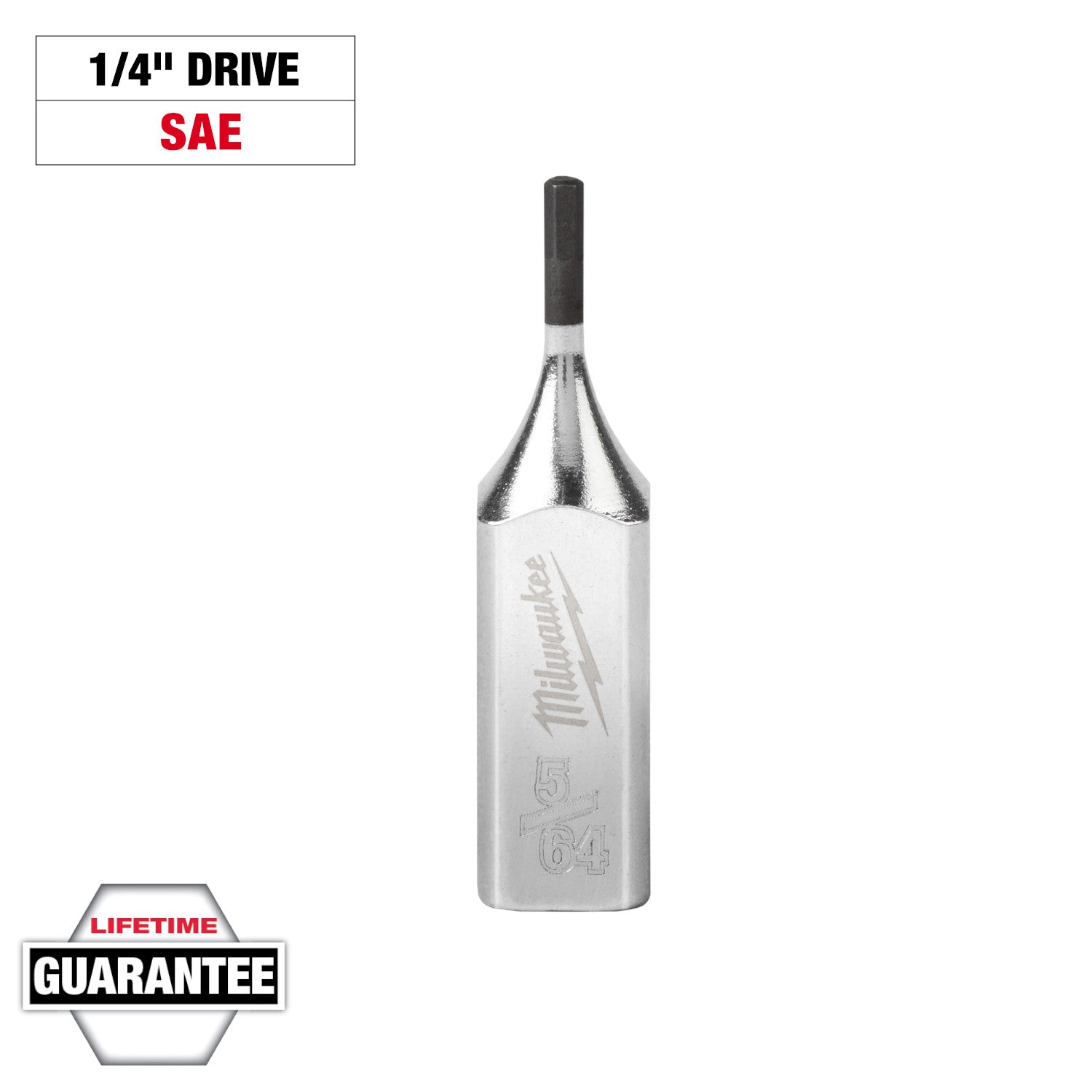 Clé à six pans creux de 5/64" avec entraînement de 1/4 po