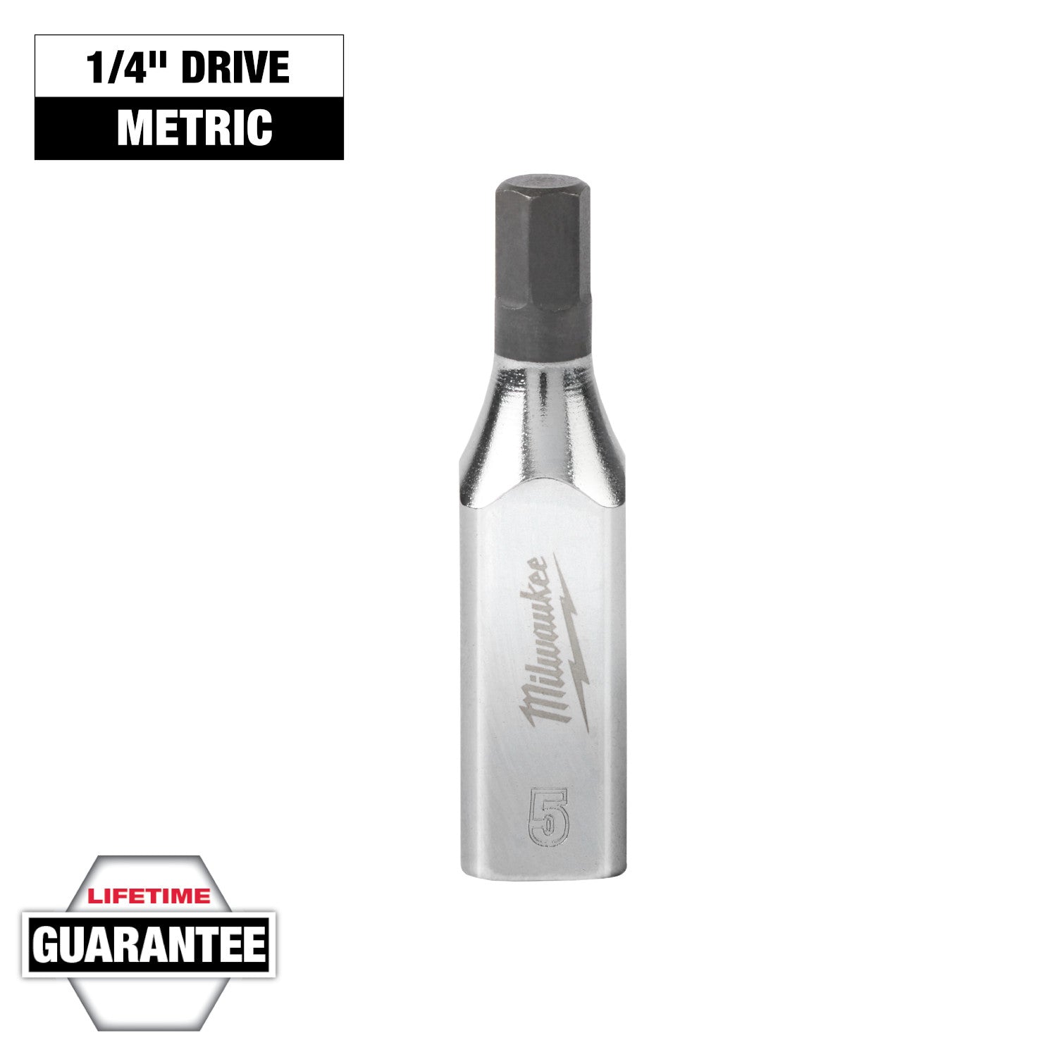 Clé à six pans creux de 5 mm à entraînement 1/4