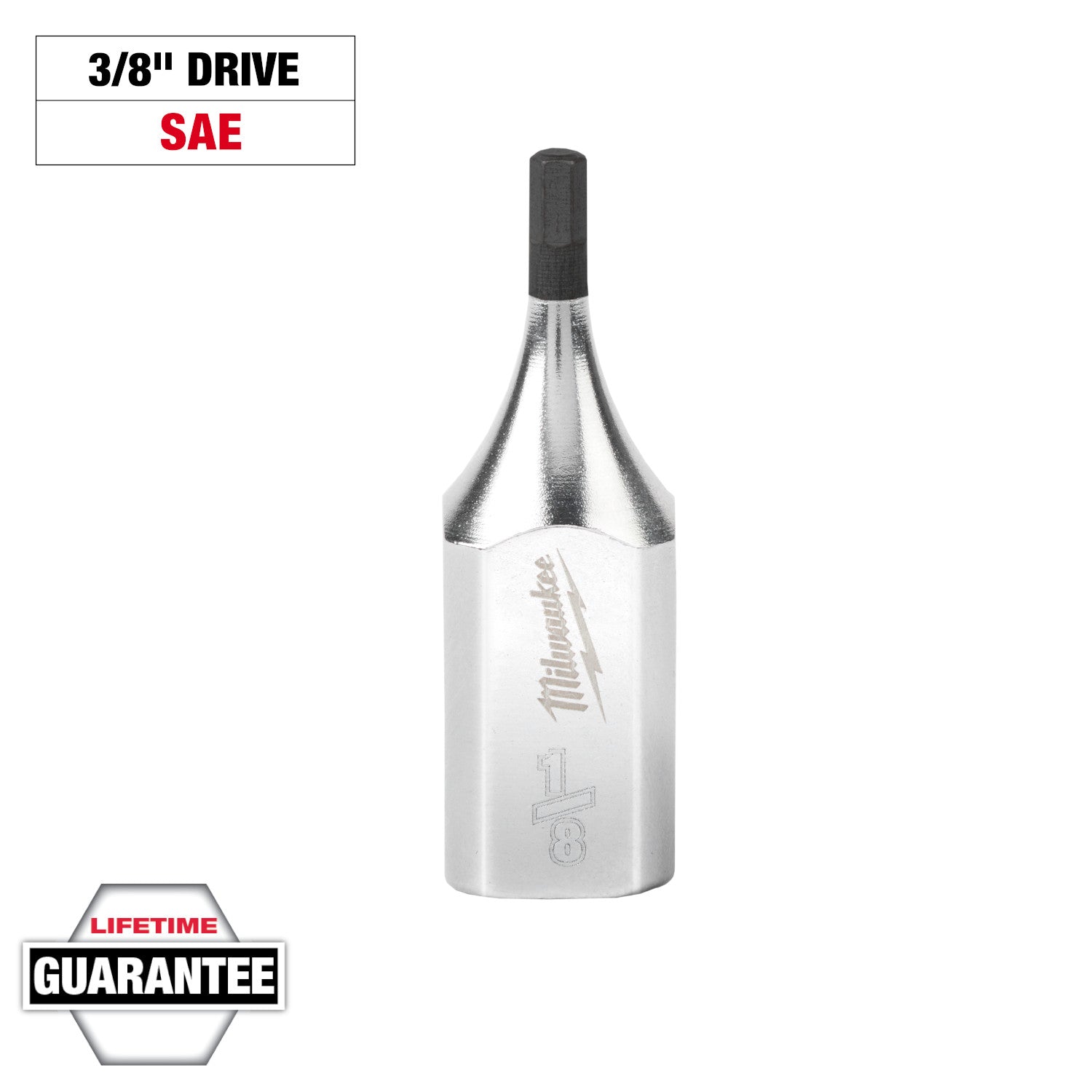 Douille 3/8" Drive 1/8" Hex Bit Socket