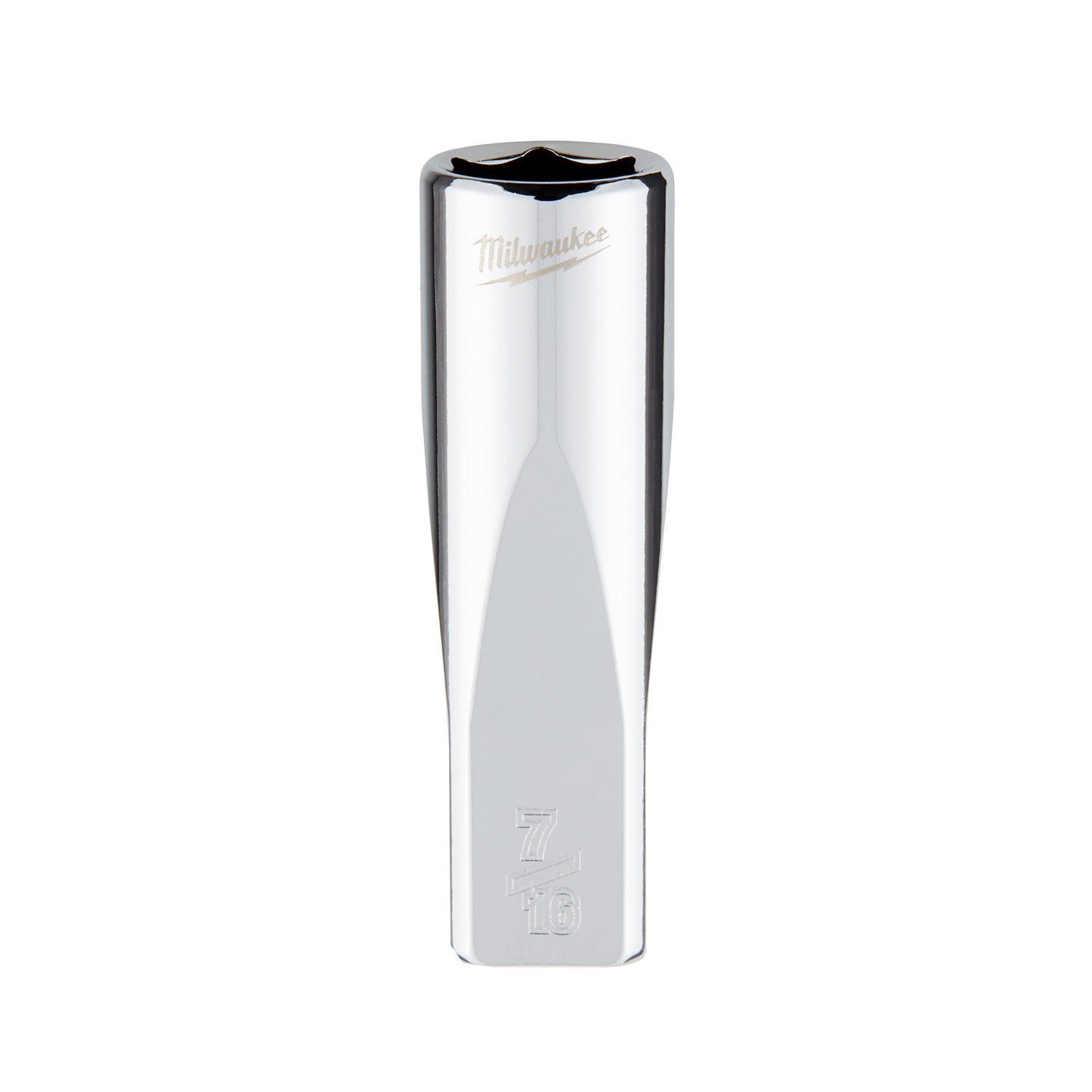 1/4" Drive 7/16" SAE Deep Socket with FOUR FLAT Sides