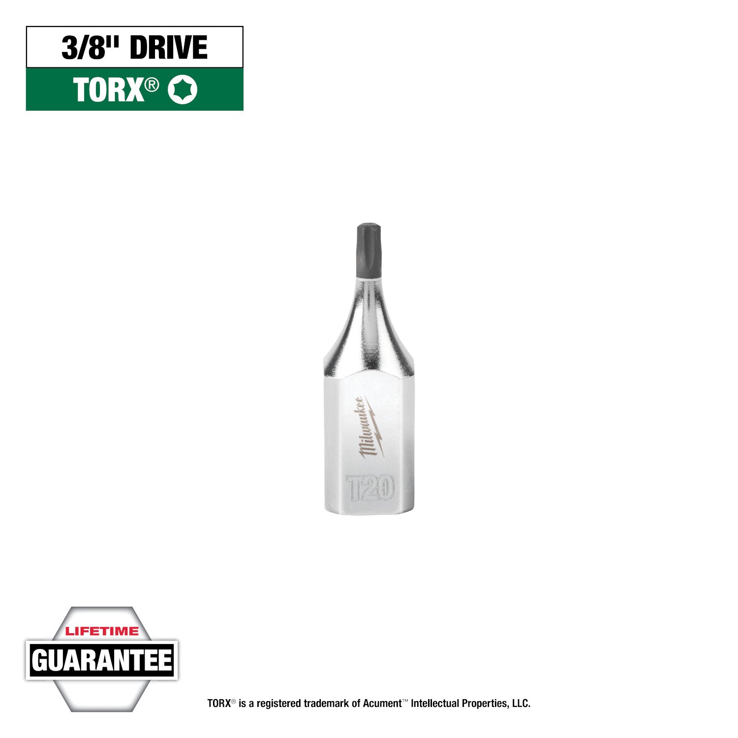 3/8" Drive T20 TORX Bit Socket