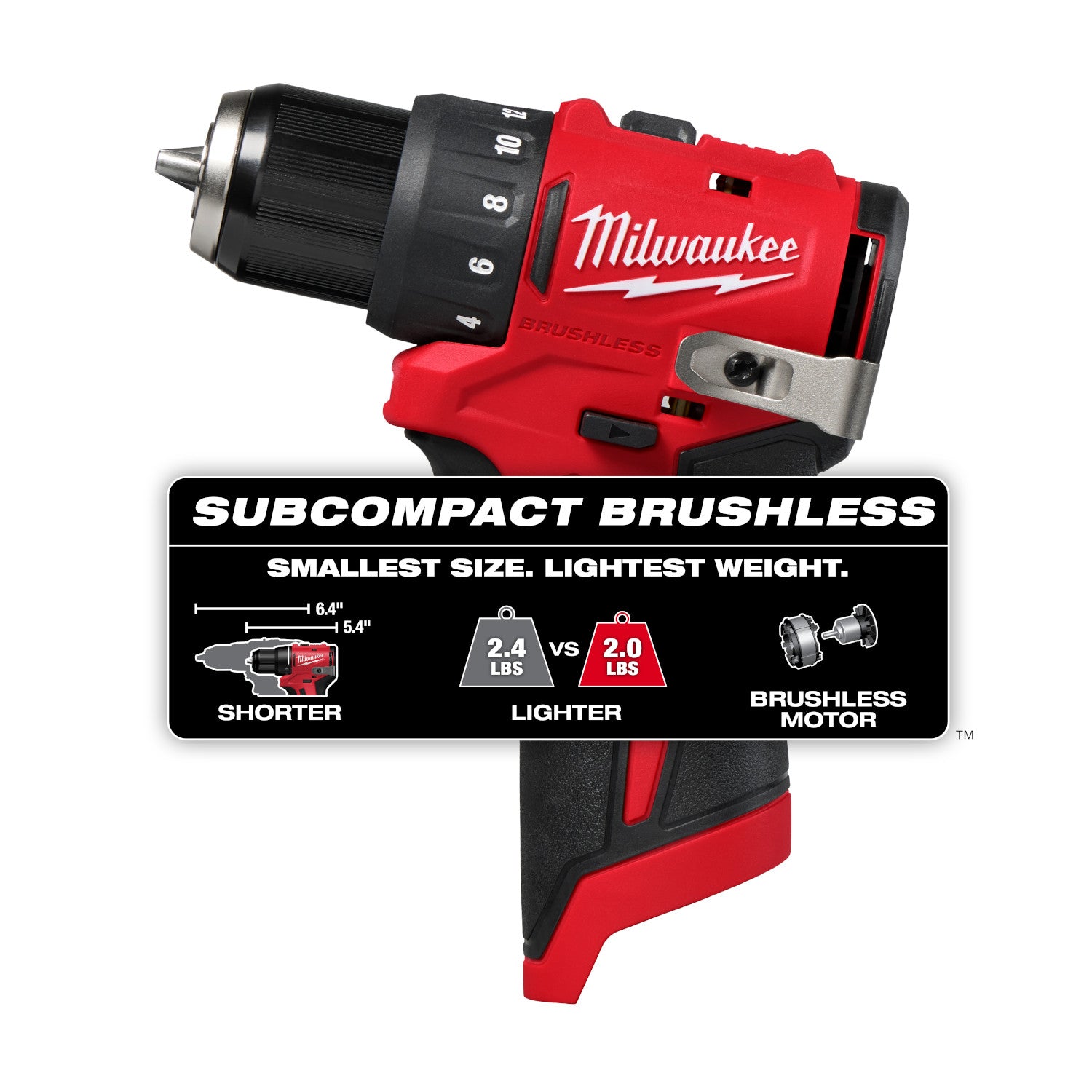 Perceuse-visseuse 3/8" sans balais M12 sous-compacte