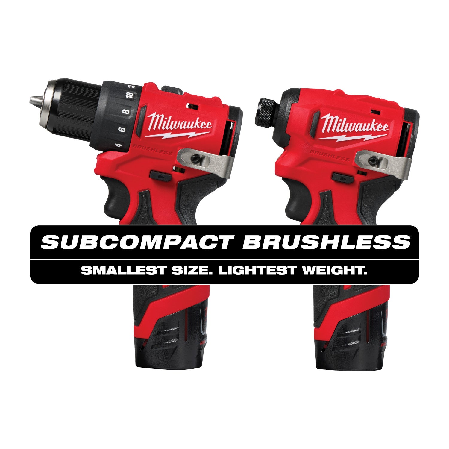 Kit combiné 2 outils M12 sous-compact sans balais