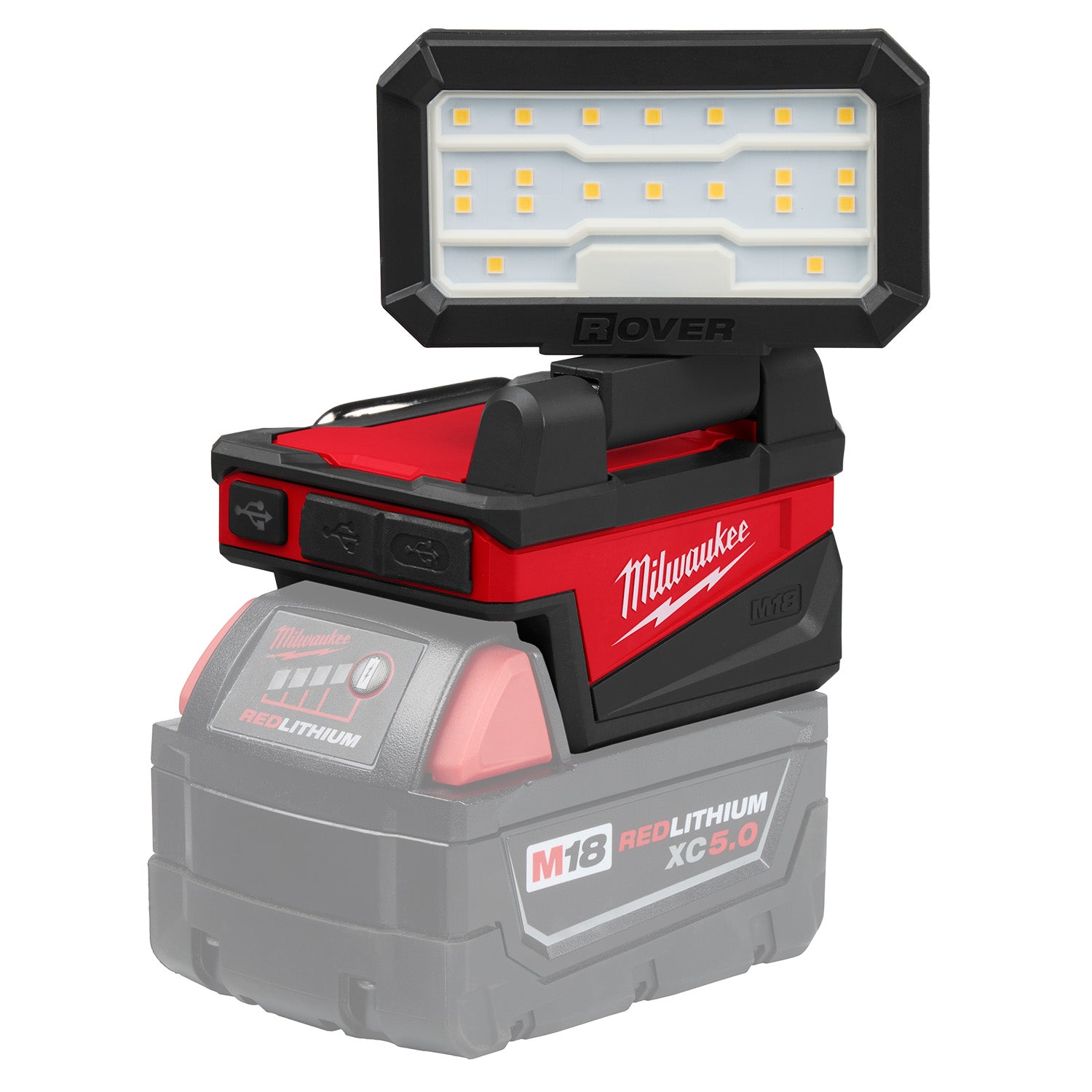 M18 ROVER Compact Folding Flood Light w/ USB Charging