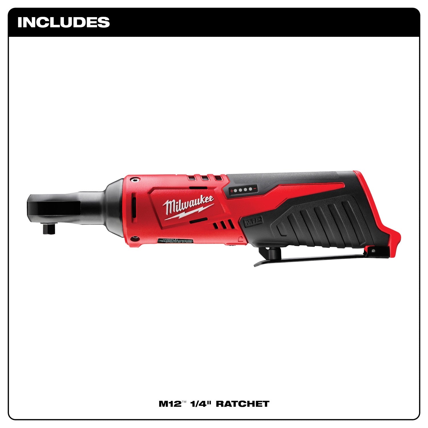 Clé à cliquet 1/4" sans fil M12