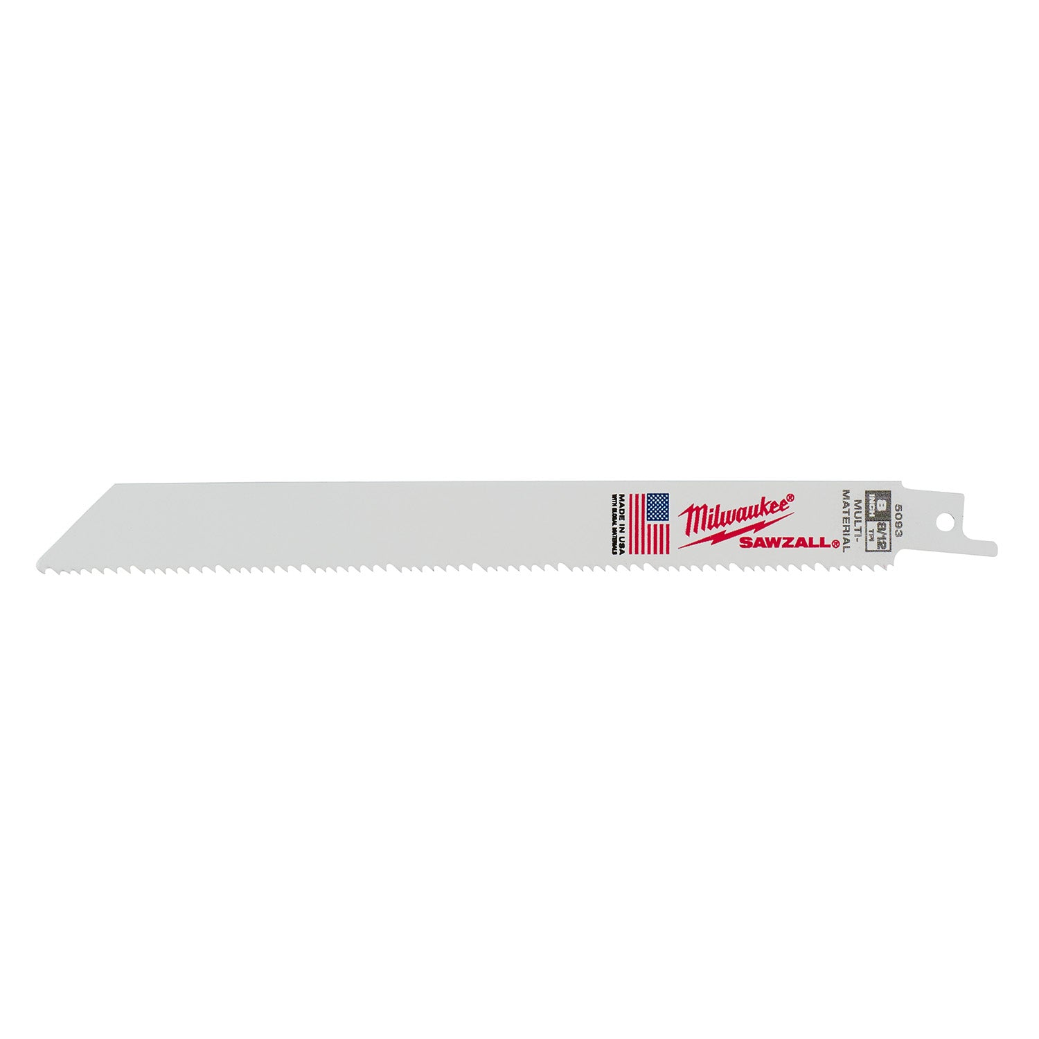8" 8/12 TPI SAWZALL Blade for Multi-Material (5 PK)