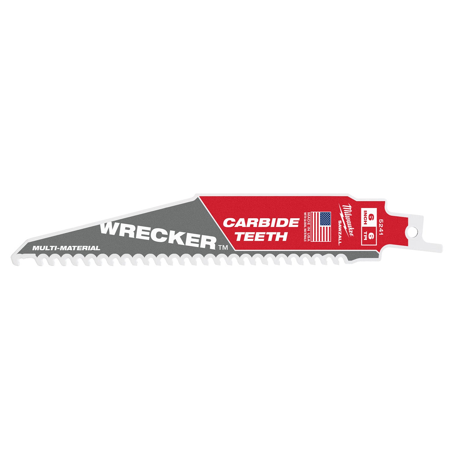 6" 6 TPI WRECKER with Carbide Teeth SAWZALL Blade for Multi-Material (1 PK)