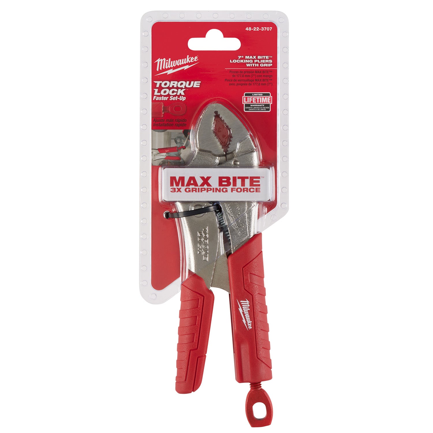 7" TORQUE LOCK Curved Jaw Locking Pliers with MAXBITE