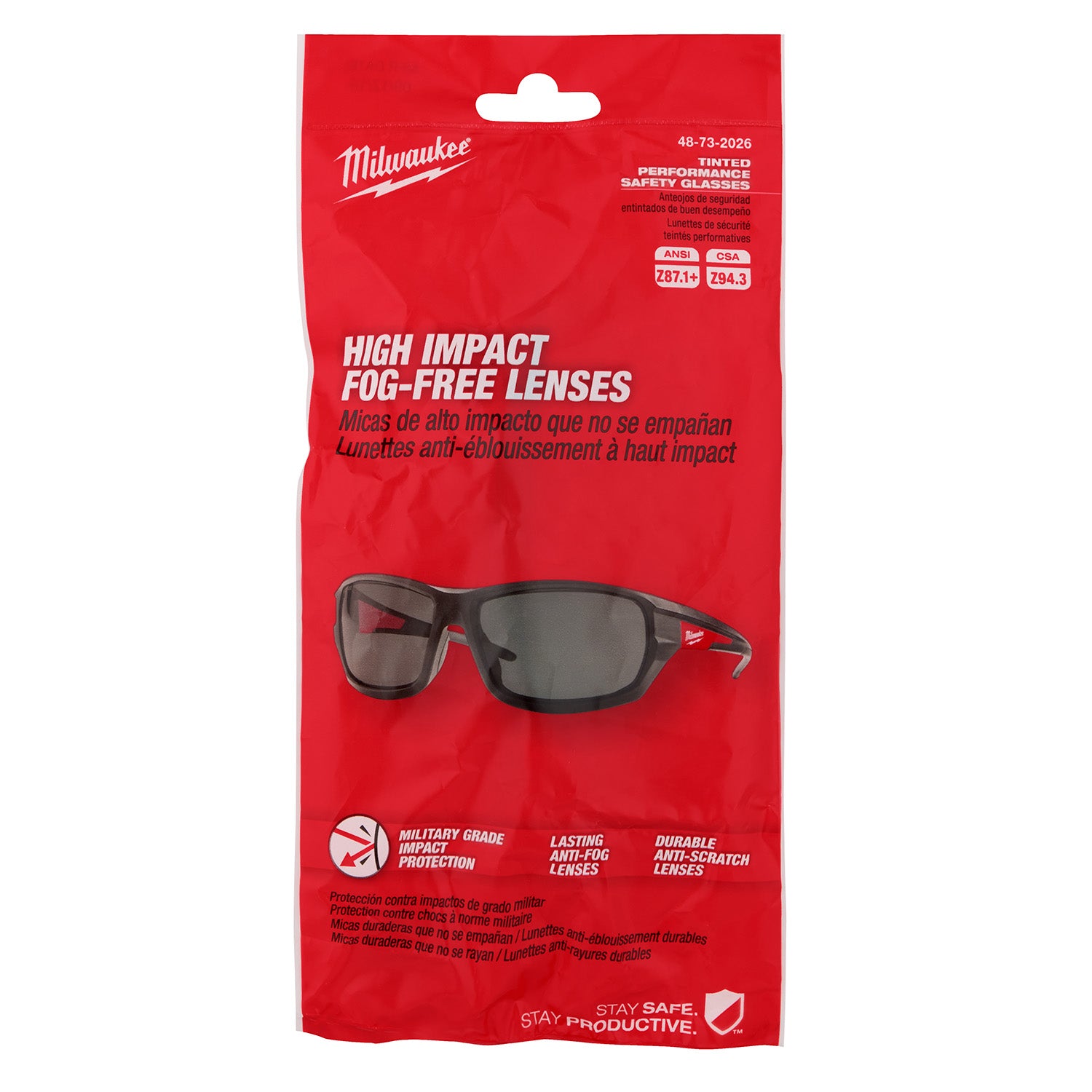 Tinted Performance Safety Glasses Polybag