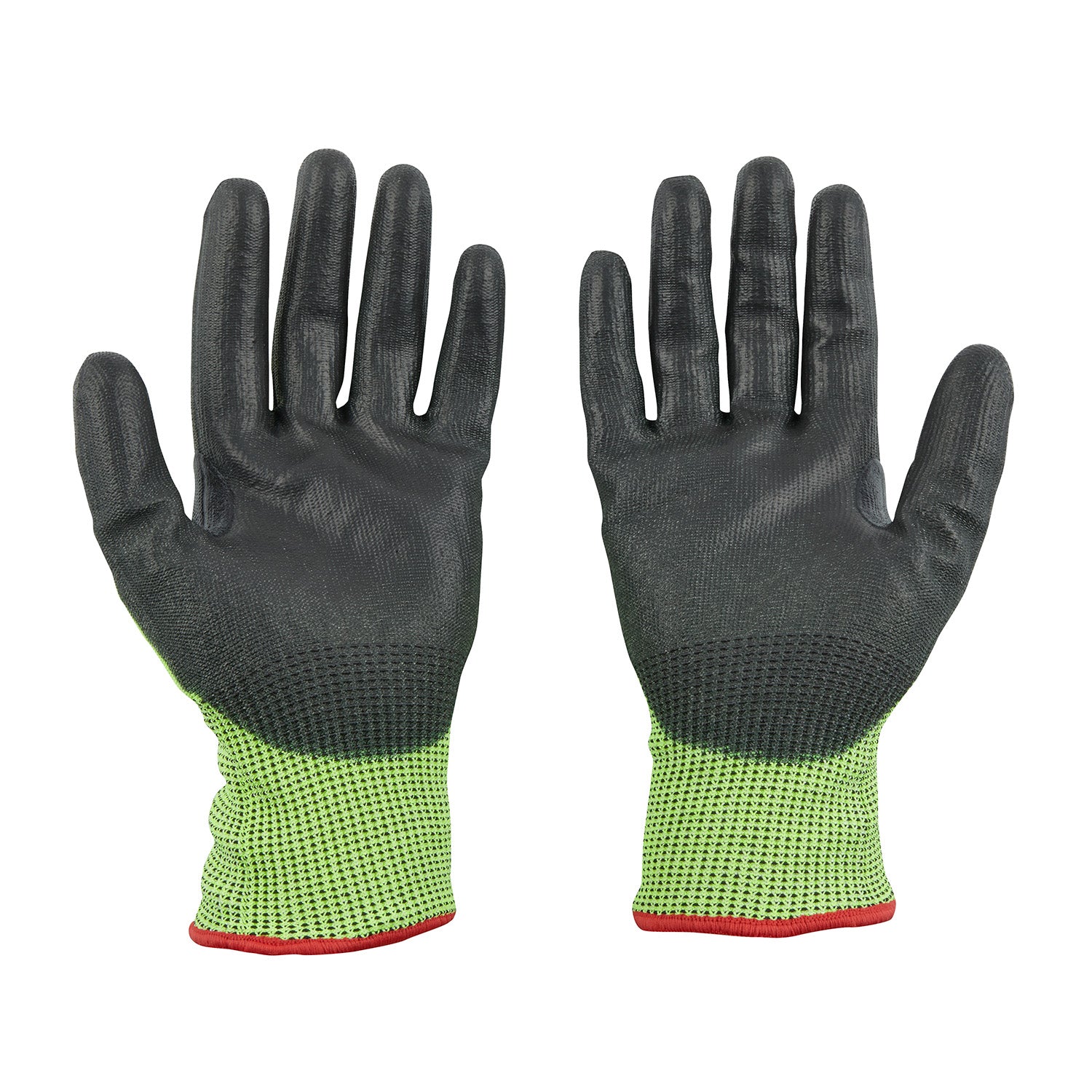 High Visibility Cut Level 5 Polyurethane Dipped Gloves - XL