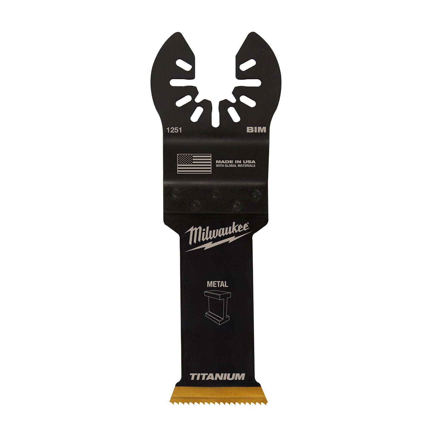 OPEN-LOK 1-1/8" TITANIUM CHARGED Bi-Metal Thin Metal Multi-Tool Blade
