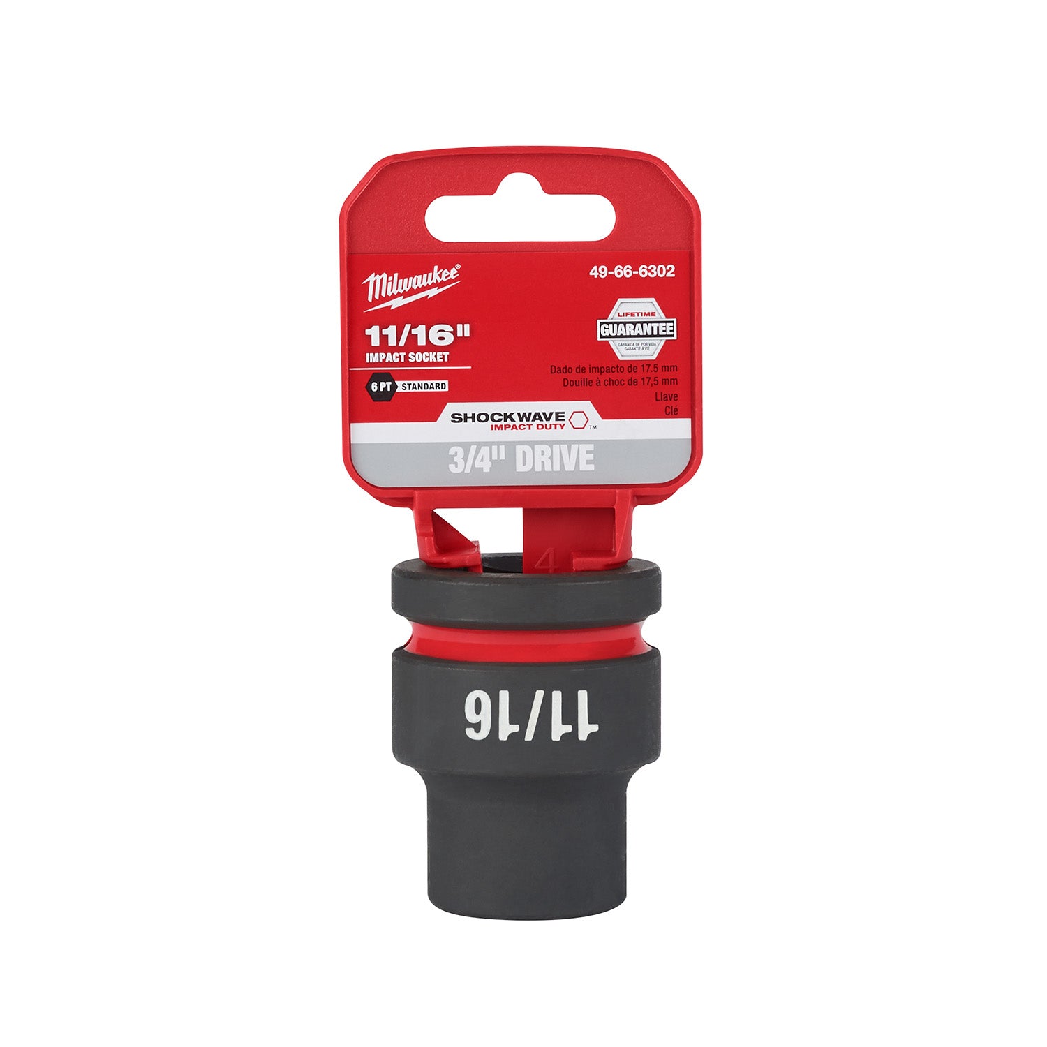 SHOCKWAVE Impact Duty 3/4" Drive 11/16" Standard 6 Point Socket