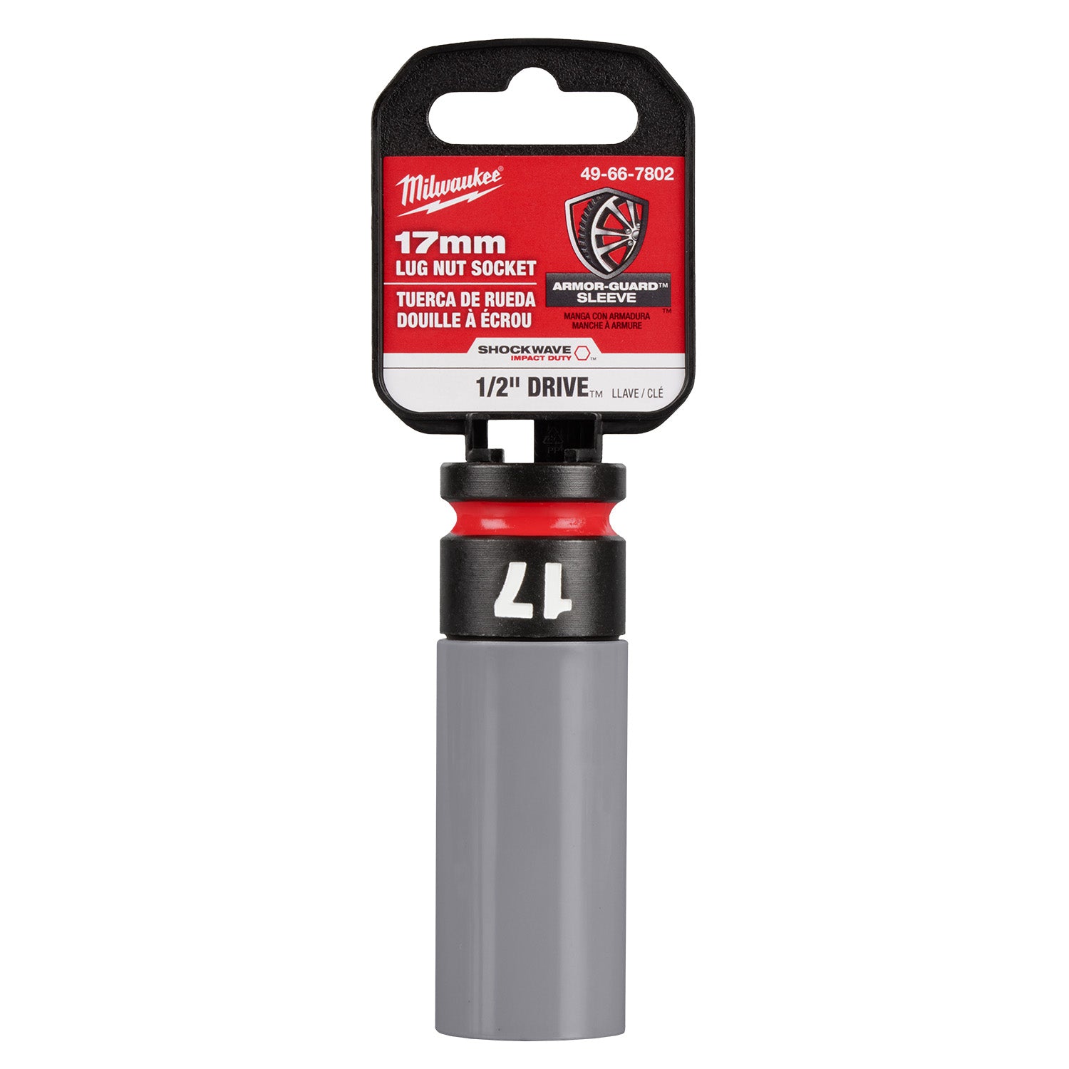 SHOCKWAVE Impact Duty 1/2 Drive 17MM Metric Lug Nut Wheel Socket