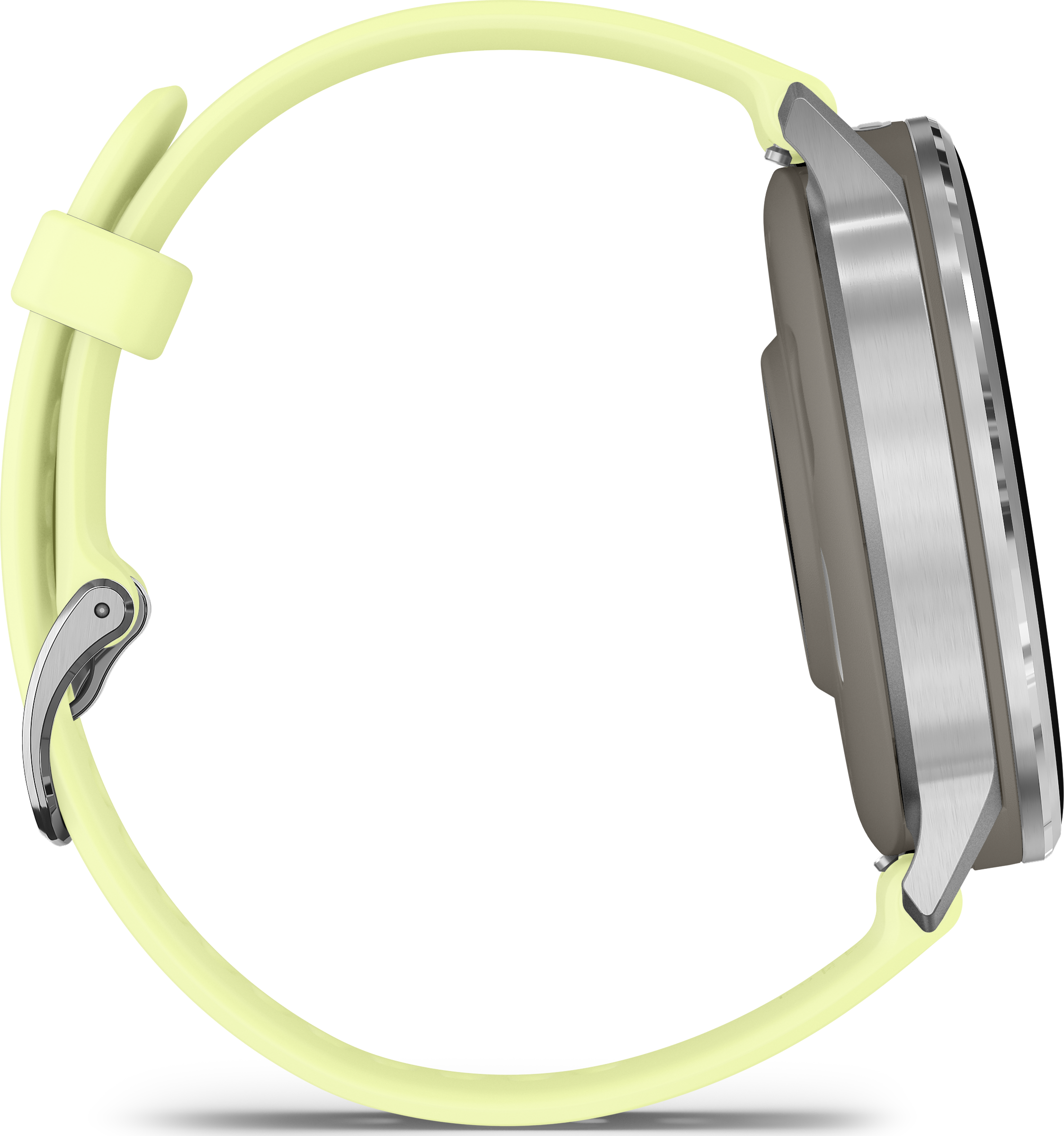 Garmin Venu 4 Advanced Health and Fitness GPS Smartwatch 45mm - Silver with Citron Silicone Band