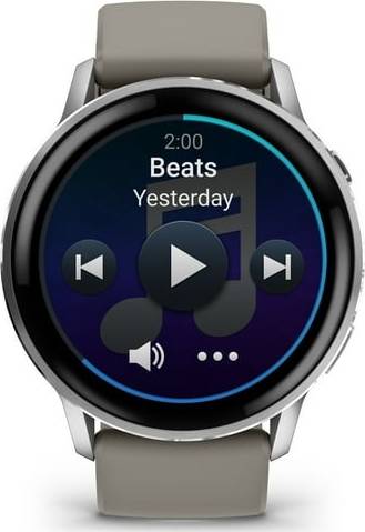 Garmin Venu 4 Advanced Health and Fitness GPS Smartwatch 45mm - Silver with Silver Gray Silicone Band