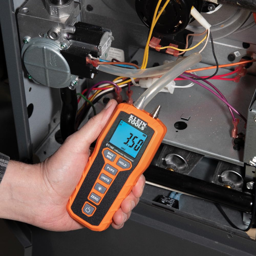 Klein Tools Digital Manometer Air & Gas Pressure Tester