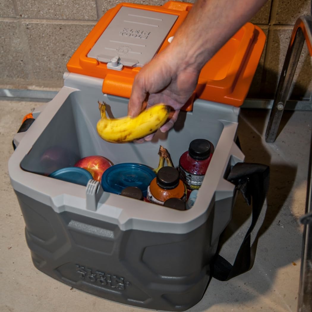Klein Tools Work Cooler 17-Quart Lunch Box Holds 18 Cans