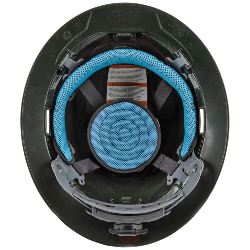 Casque de sécurité Klein Tools testé jusqu’à 20 kV, non ventilé, à large bord