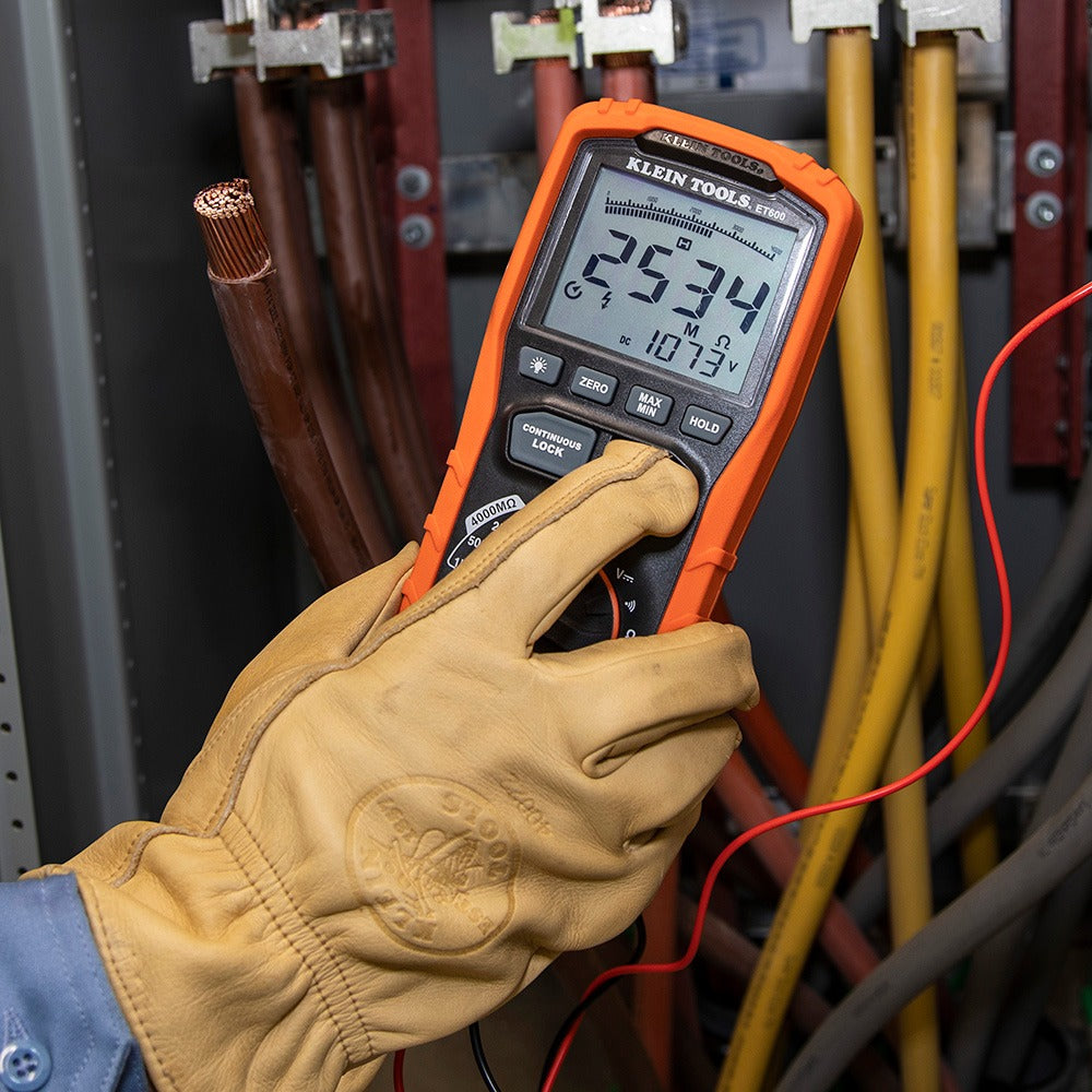 Klein Tools Multimeter 125V/250V/500V/1000V Megohmmeter Insulation Tester